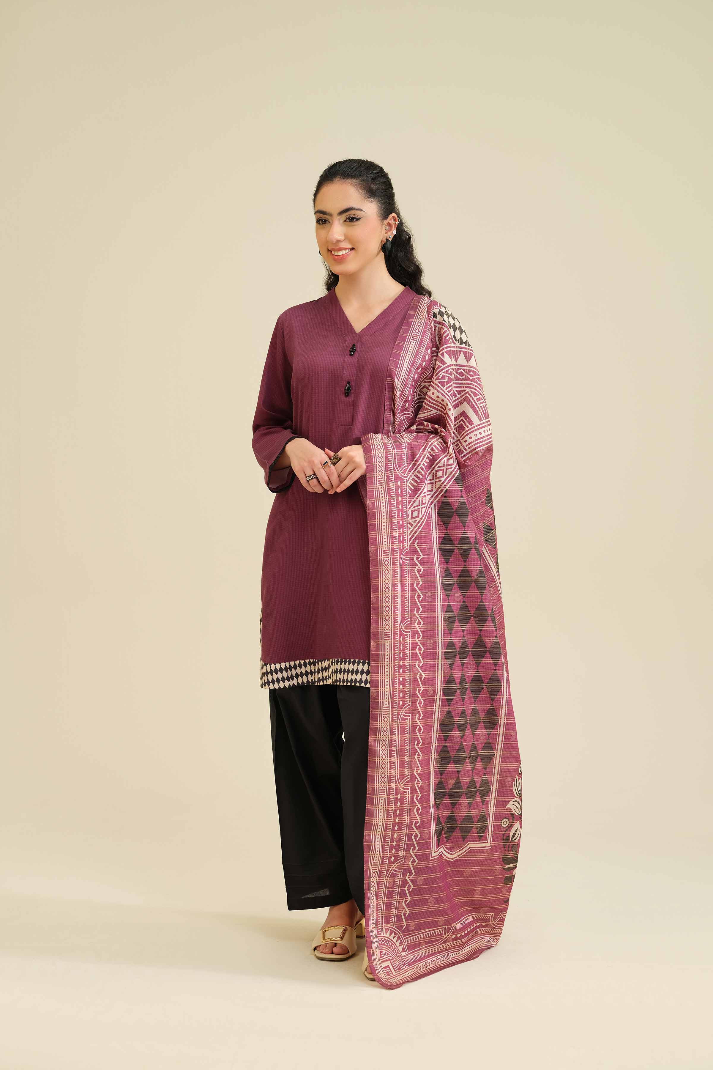 2 Piece - Basic Suit - PW25-75 for Women - Pret Collection | Nishat | Shop Online