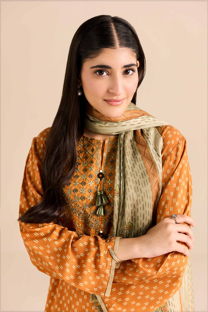 2 Piece - Printed Embroidered Suit - PW25-78Shop 