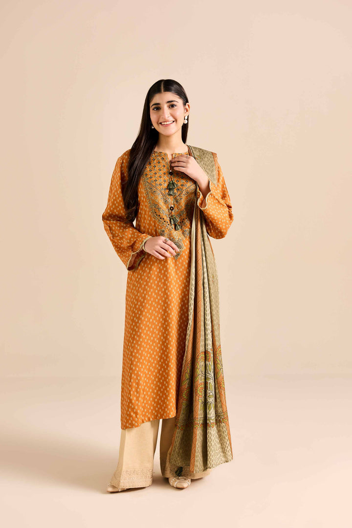 2 Piece - Printed Embroidered Suit - PW25-78Shop 