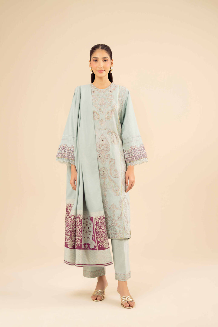 3 Piece - Embroidered Suit - PW25-88 for Women - Pret Collection | Nishat | Shop Online