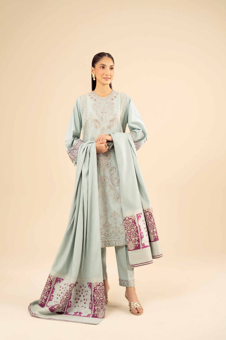 3 Piece - Embroidered Suit - PW25-88 for Women - Pret Collection | Nishat | Shop Online