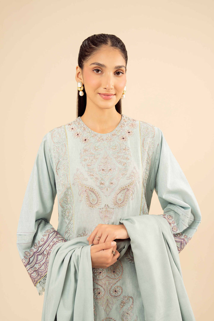 3 Piece - Embroidered Suit - PW25-88 for Women - Pret Collection | Nishat | Shop Online