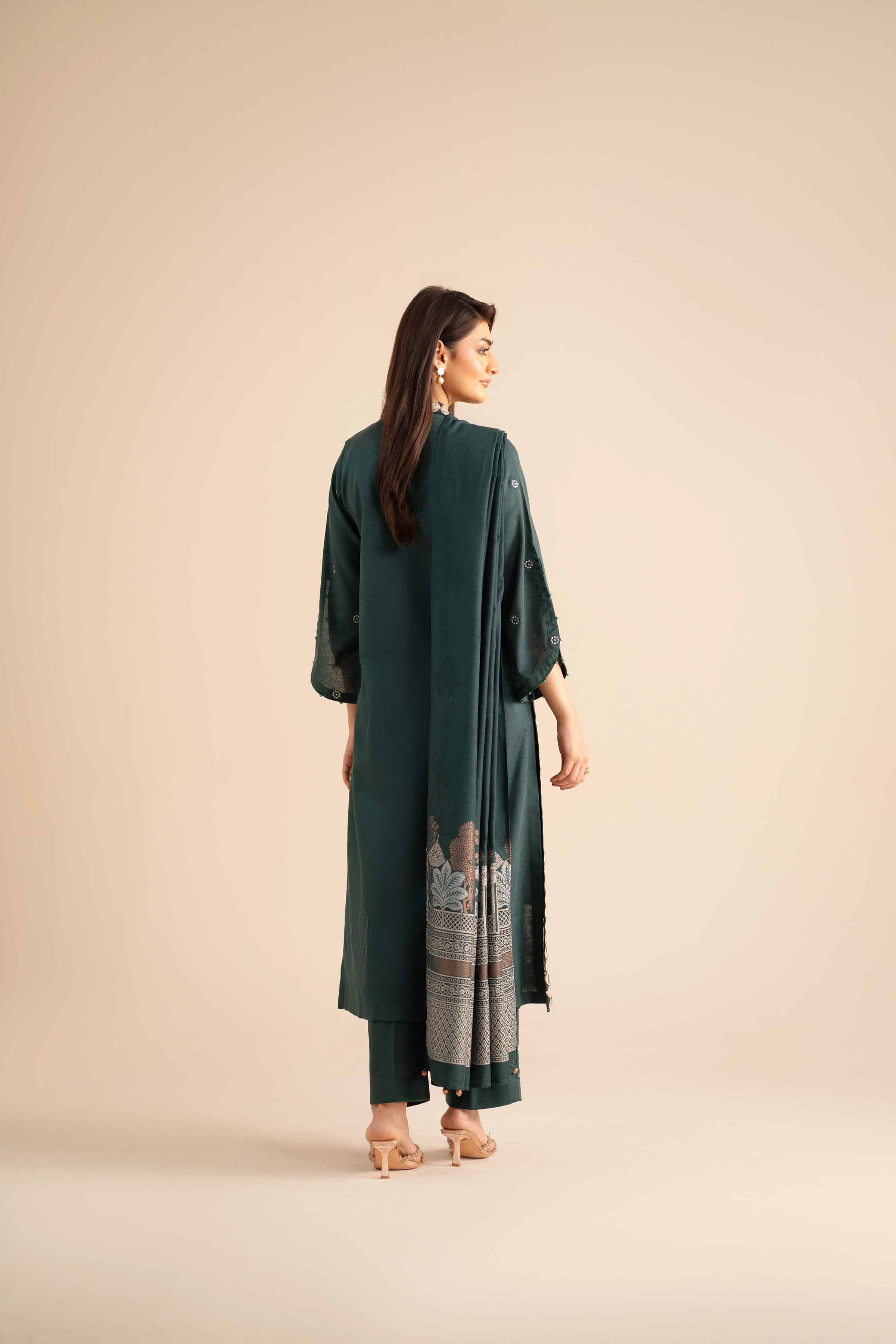 3 Piece - Embroidered Suit - PW25-89 for Women - Pret Collection | Nishat | Shop Online