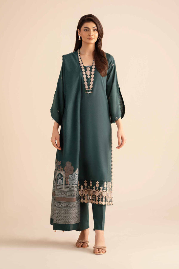 3 Piece - Embroidered Suit - PW25-89 for Women - Pret Collection | Nishat | Shop Online
