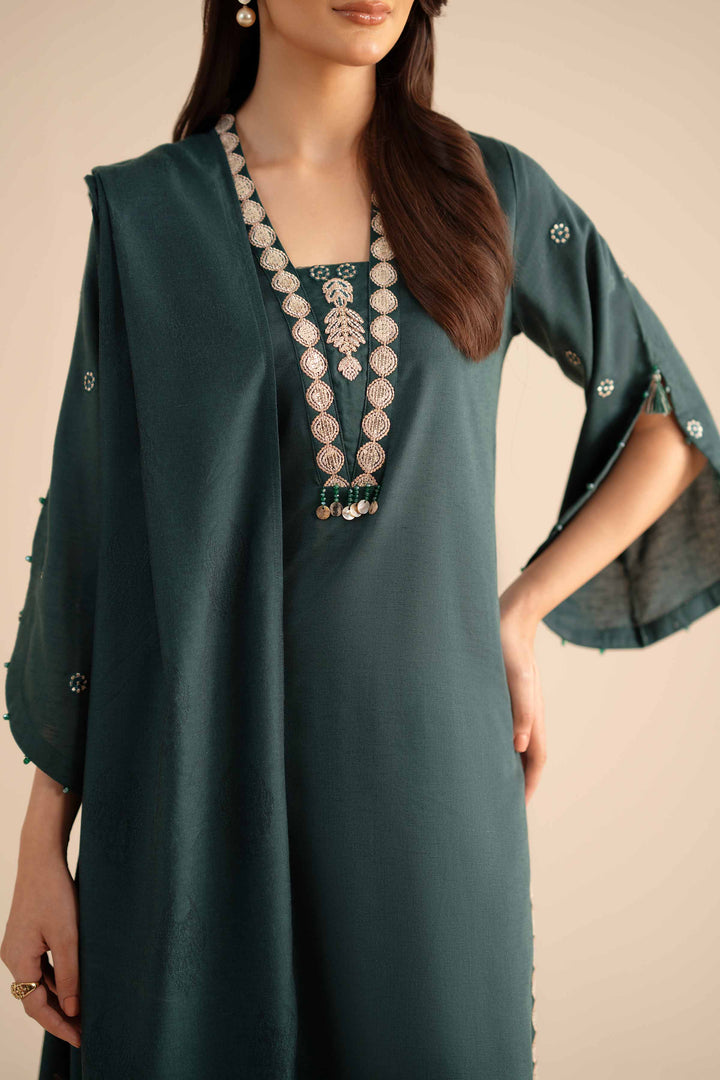 3 Piece - Embroidered Suit - PW25-89 for Women - Pret Collection | Nishat | Shop Online