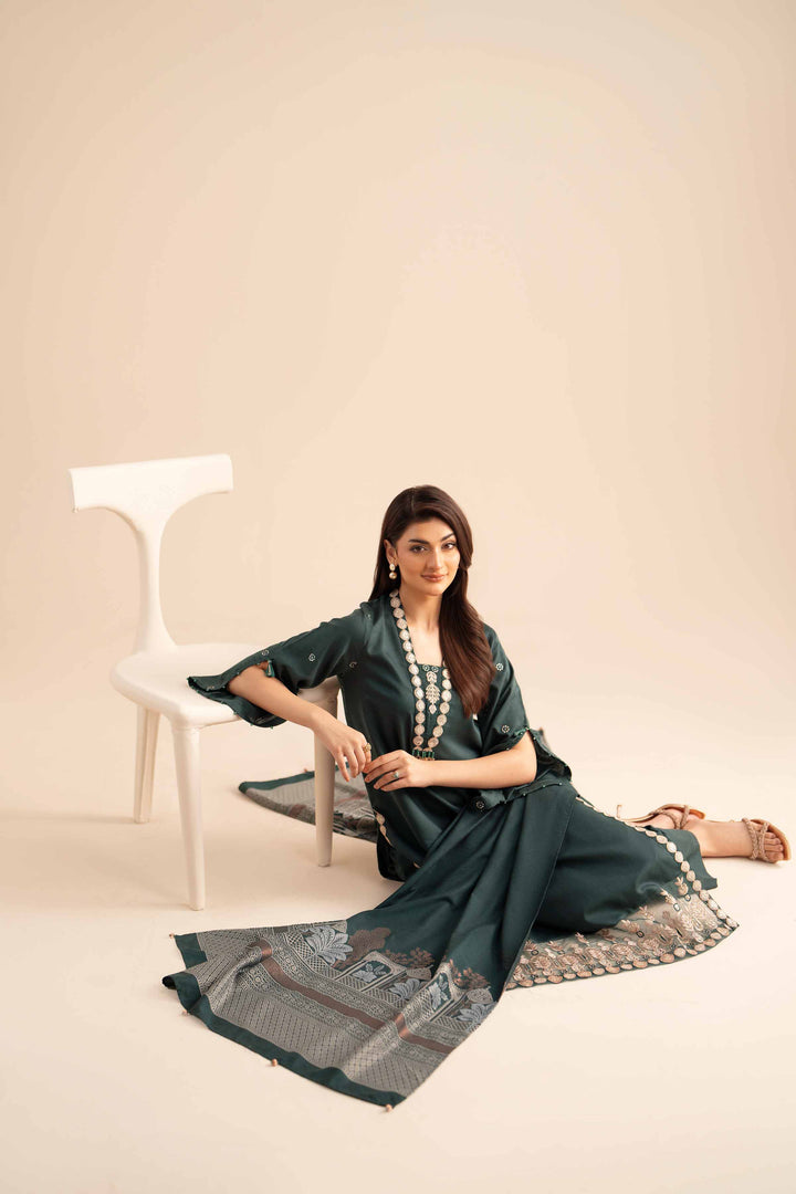 3 Piece - Embroidered Suit - PW25-89 for Women - Pret Collection | Nishat | Shop Online