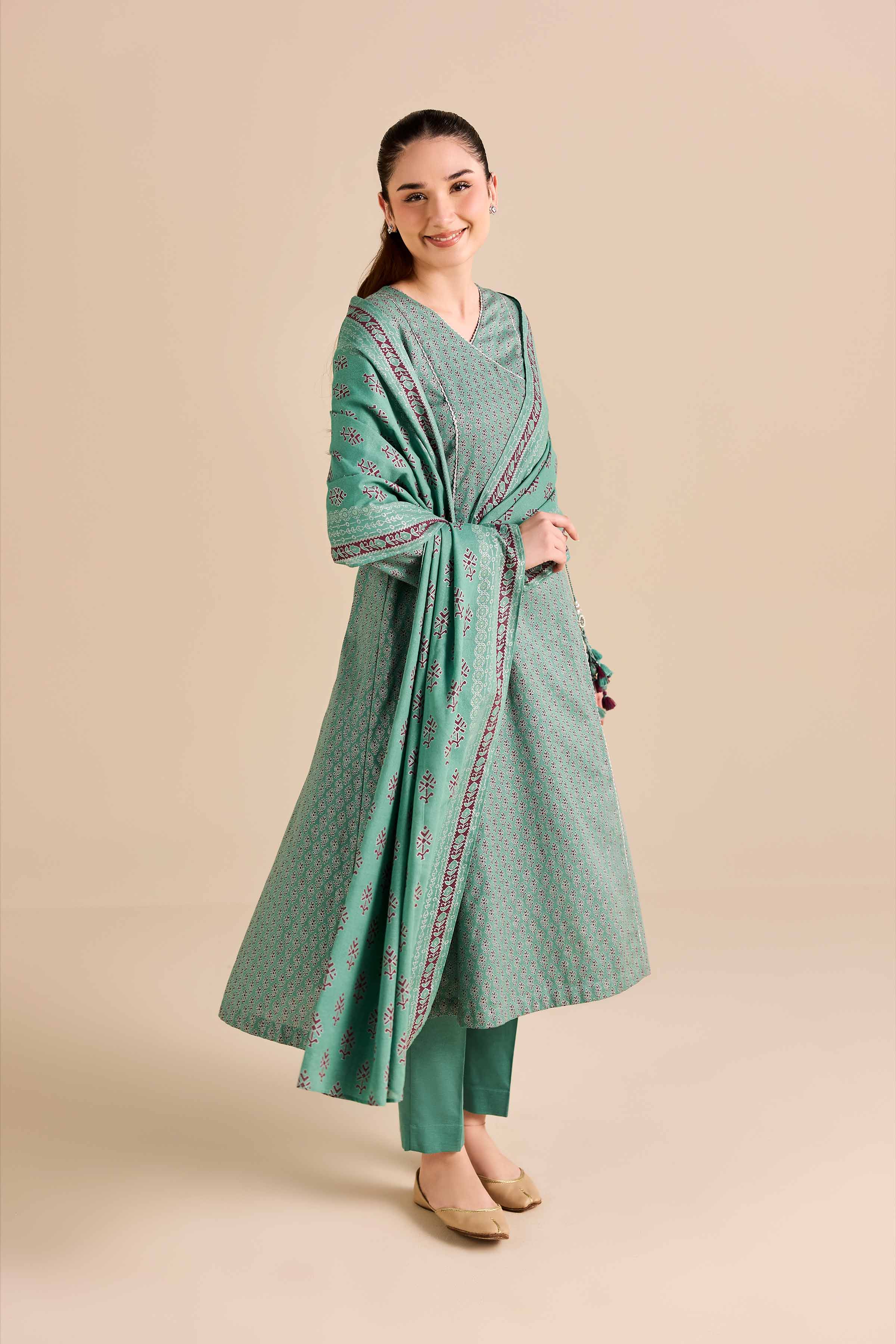 3 Piece - Printed Suit - PW25-494 for Women - Pret Collection | Nishat | Shop Online