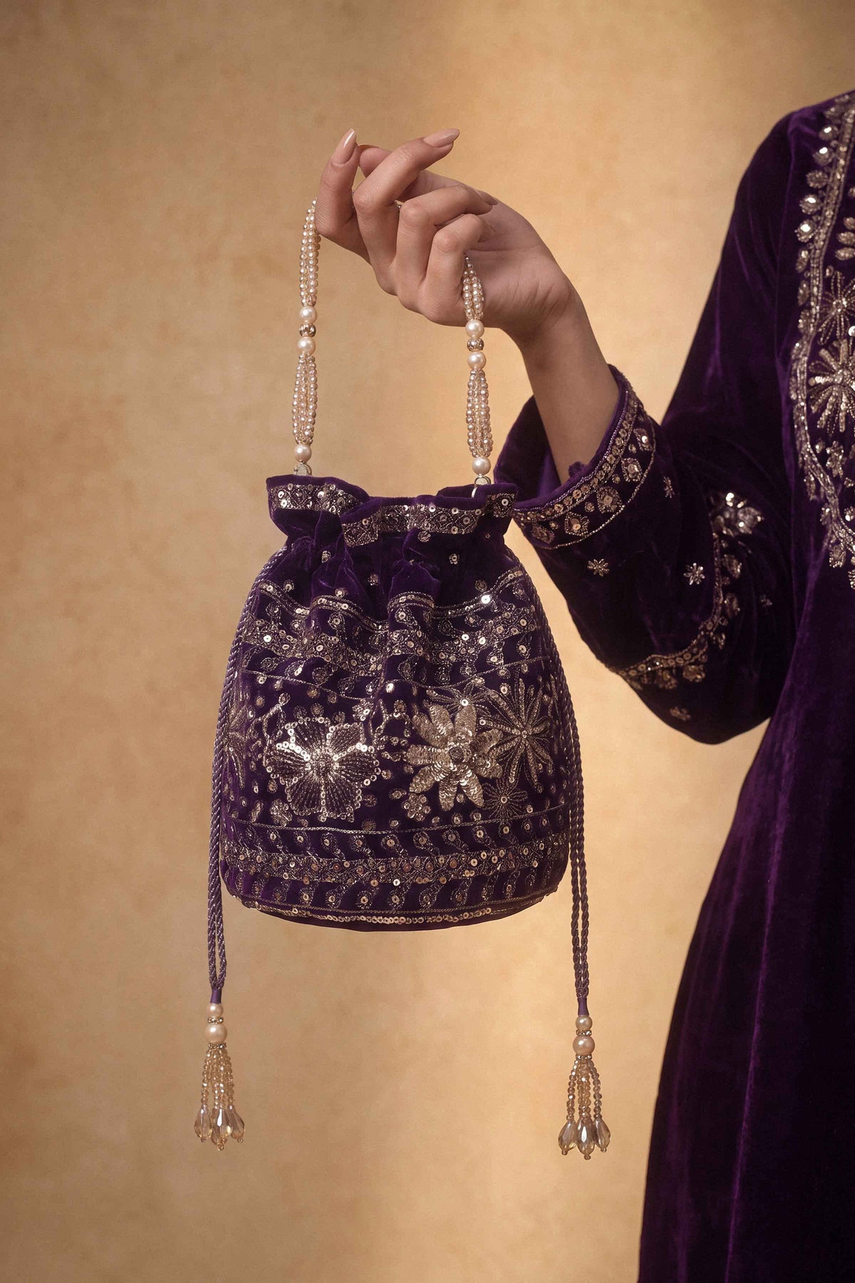 Embroidered Pouch - ST1PE-LUXE26WV1-5  for Women - Pret Collection | Nishat | Shop Online