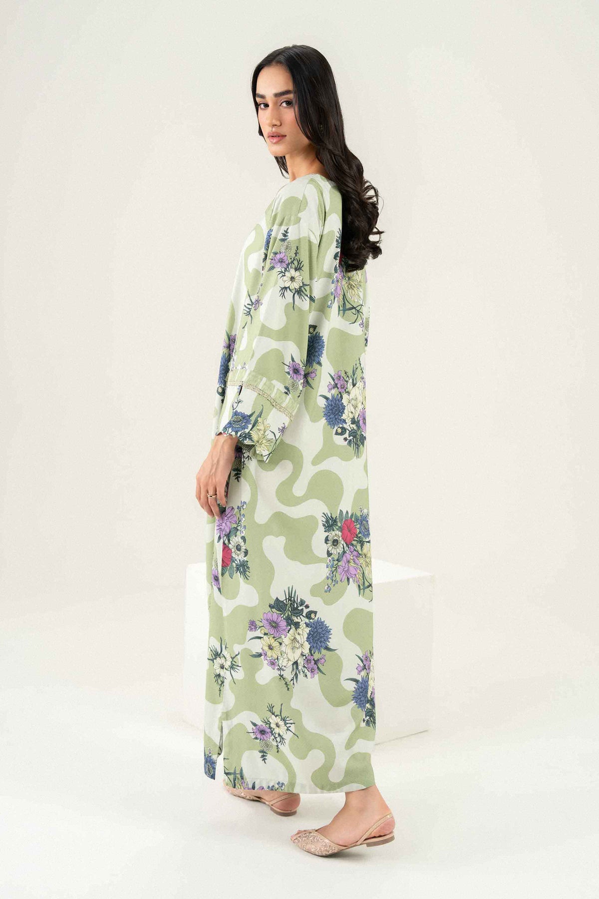 Printed Jalabiya - ST1S-JALA26WV1-1 for Women -  Pret Collection | Nishat | Shop Online