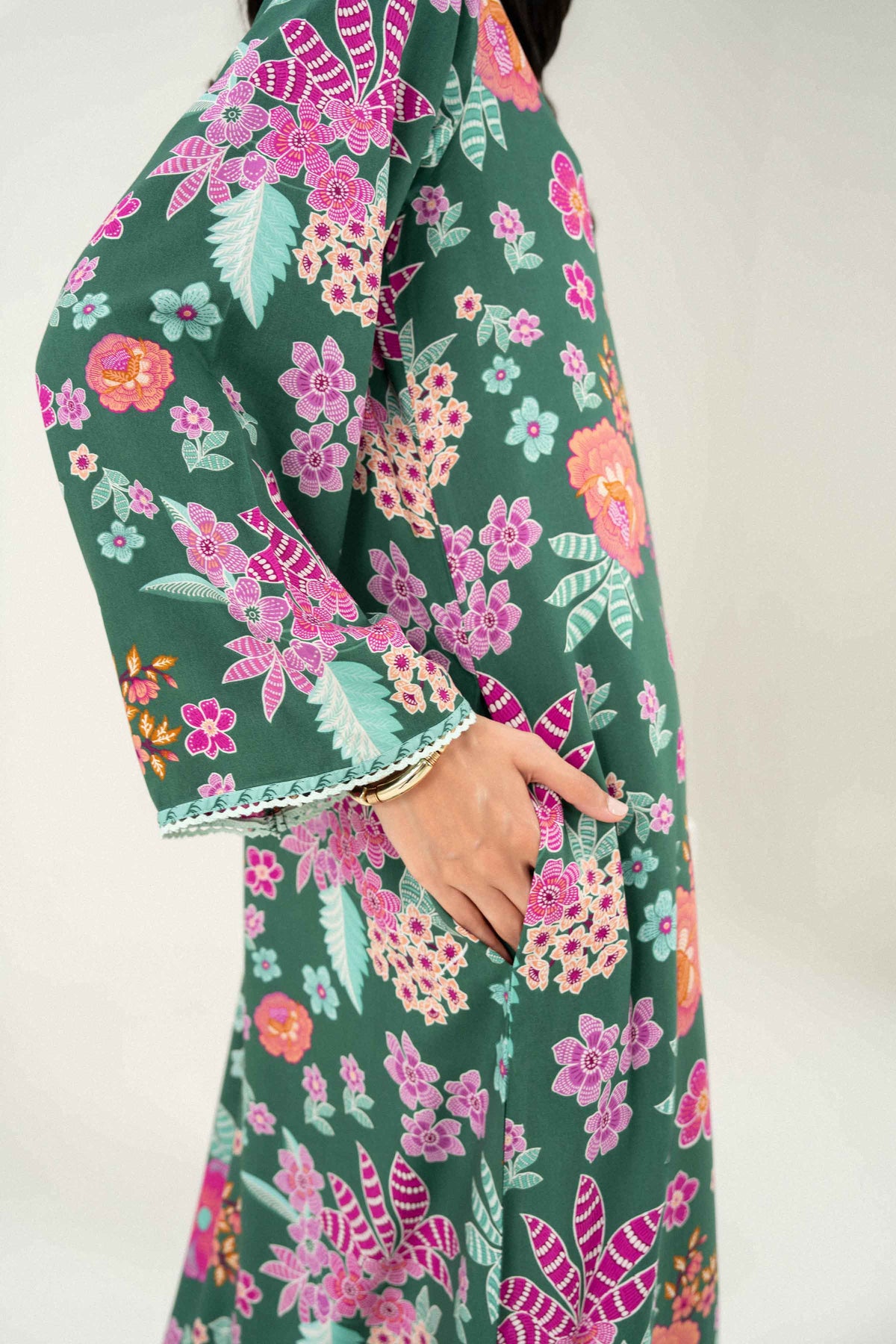 Printed Jalabiya - ST1S-JALA26WV2-1 for Women -  Pret Collection | Nishat | Shop Online