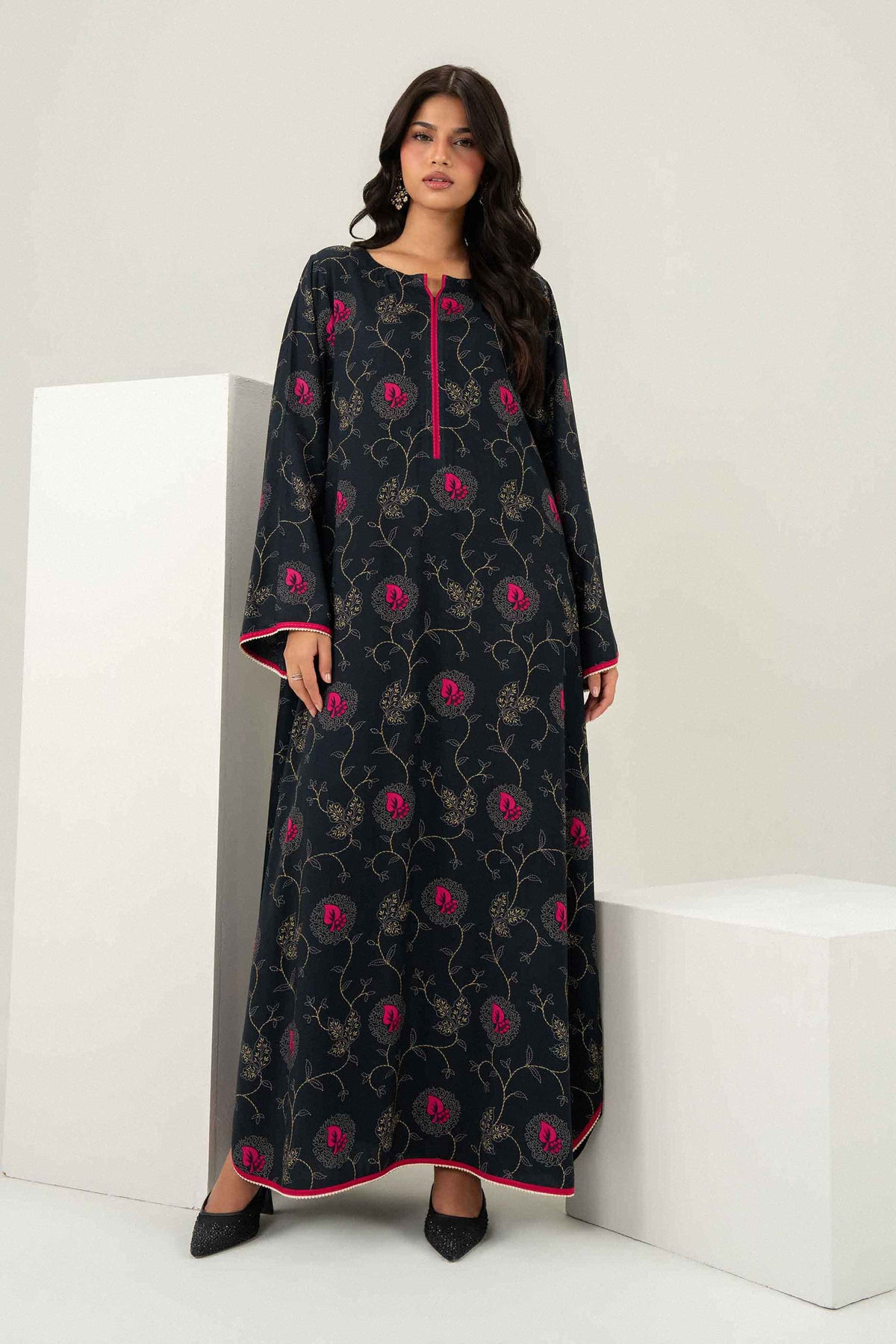 Printed Jalabiya - ST1S-JALA26WV2-3 for Women -  Pret Collection | Nishat | Shop Online