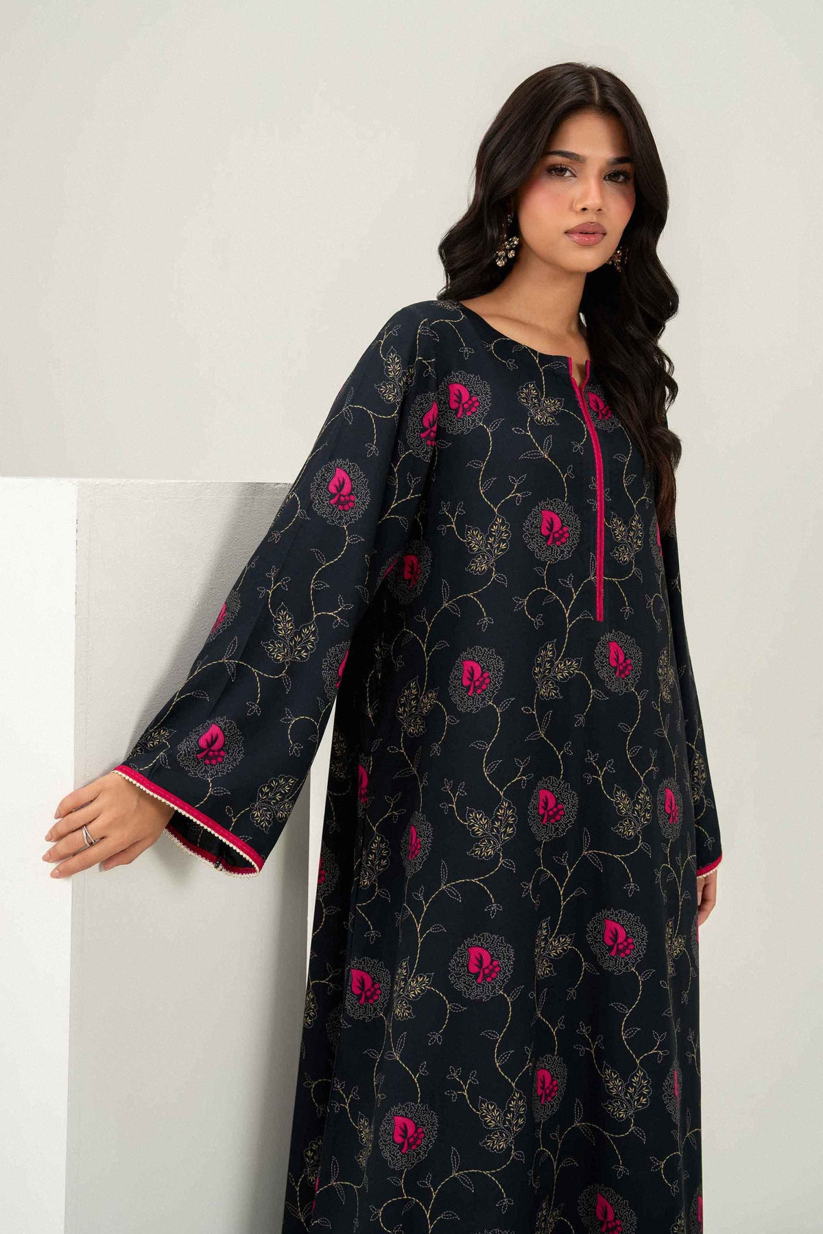 Printed Jalabiya - ST1S-JALA26WV2-3 for Women -  Pret Collection | Nishat | Shop Online
