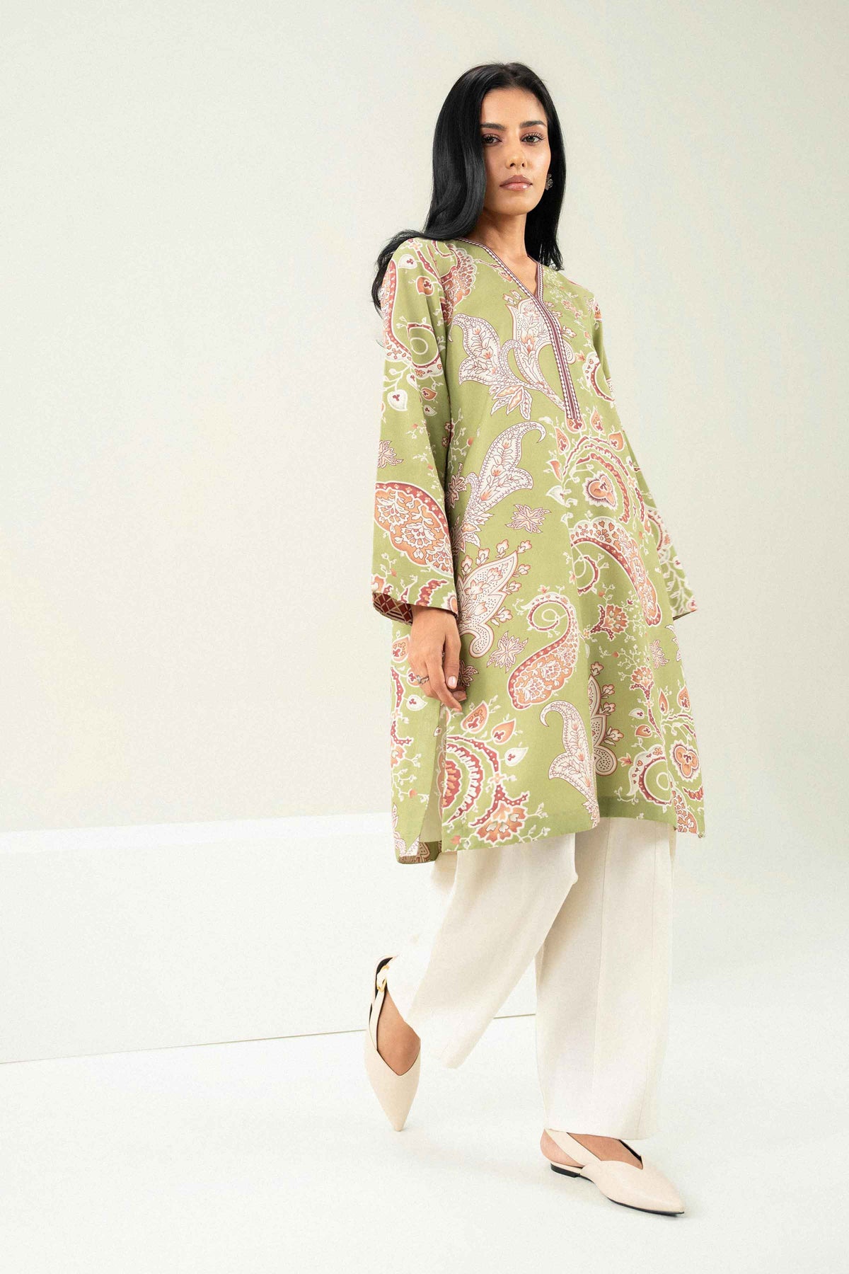 Printed Shirt - ST1S-PRET26WV1-2 for Women - Pret Collection | Nishat | Shop Online 