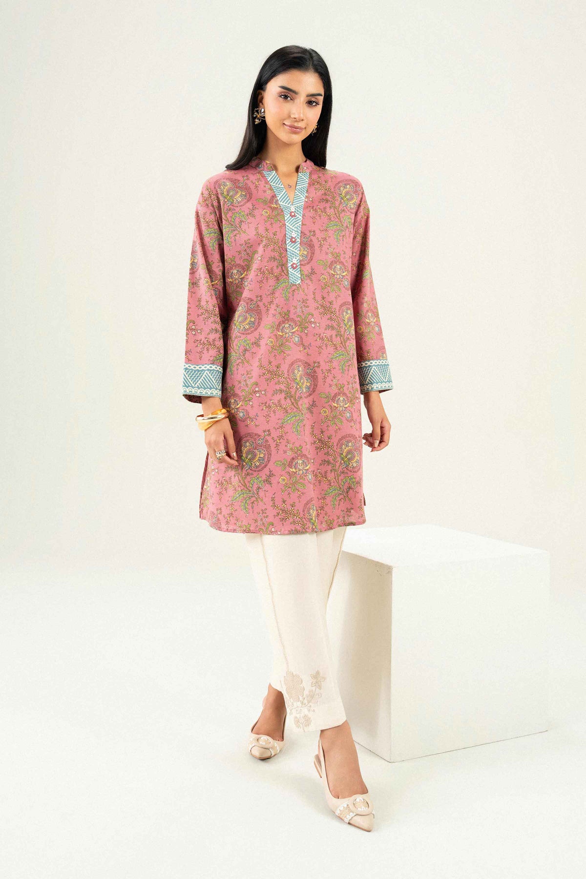 Printed Shirt - ST1S-PRET26WV1-3 for Women - Pret Collection | Nishat | Shop Online 