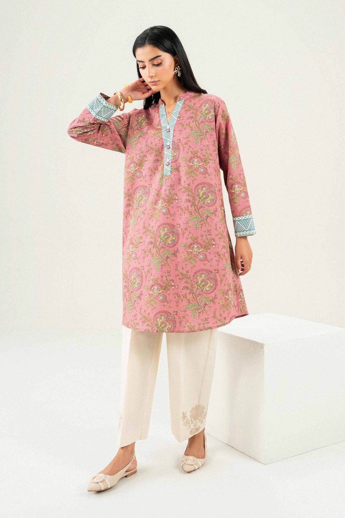 Printed Shirt - ST1S-PRET26WV1-3 for Women - Pret Collection | Nishat | Shop Online 