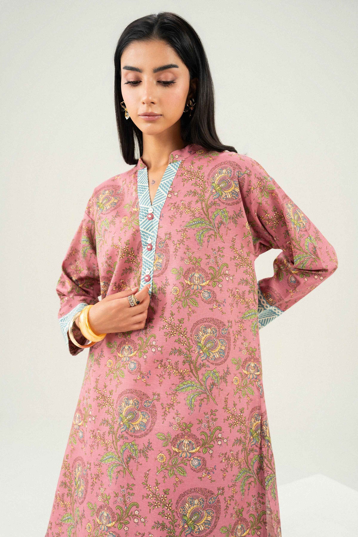 Printed Shirt - ST1S-PRET26WV1-3 for Women - Pret Collection | Nishat | Shop Online 