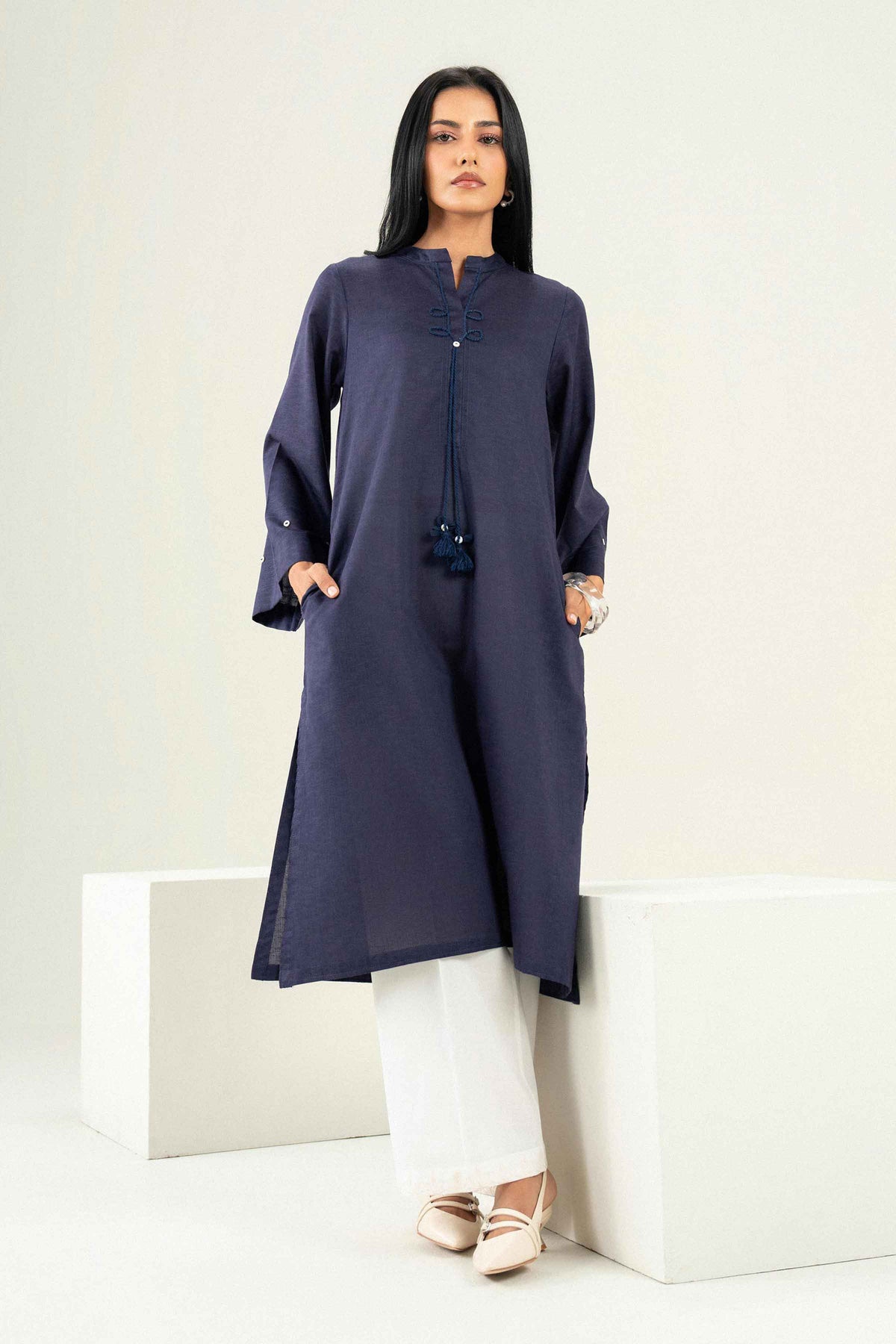 Solid Shirt - ST1S-PRET26WV2-4  for Women - Pret Collection | Nishat | Shop Online