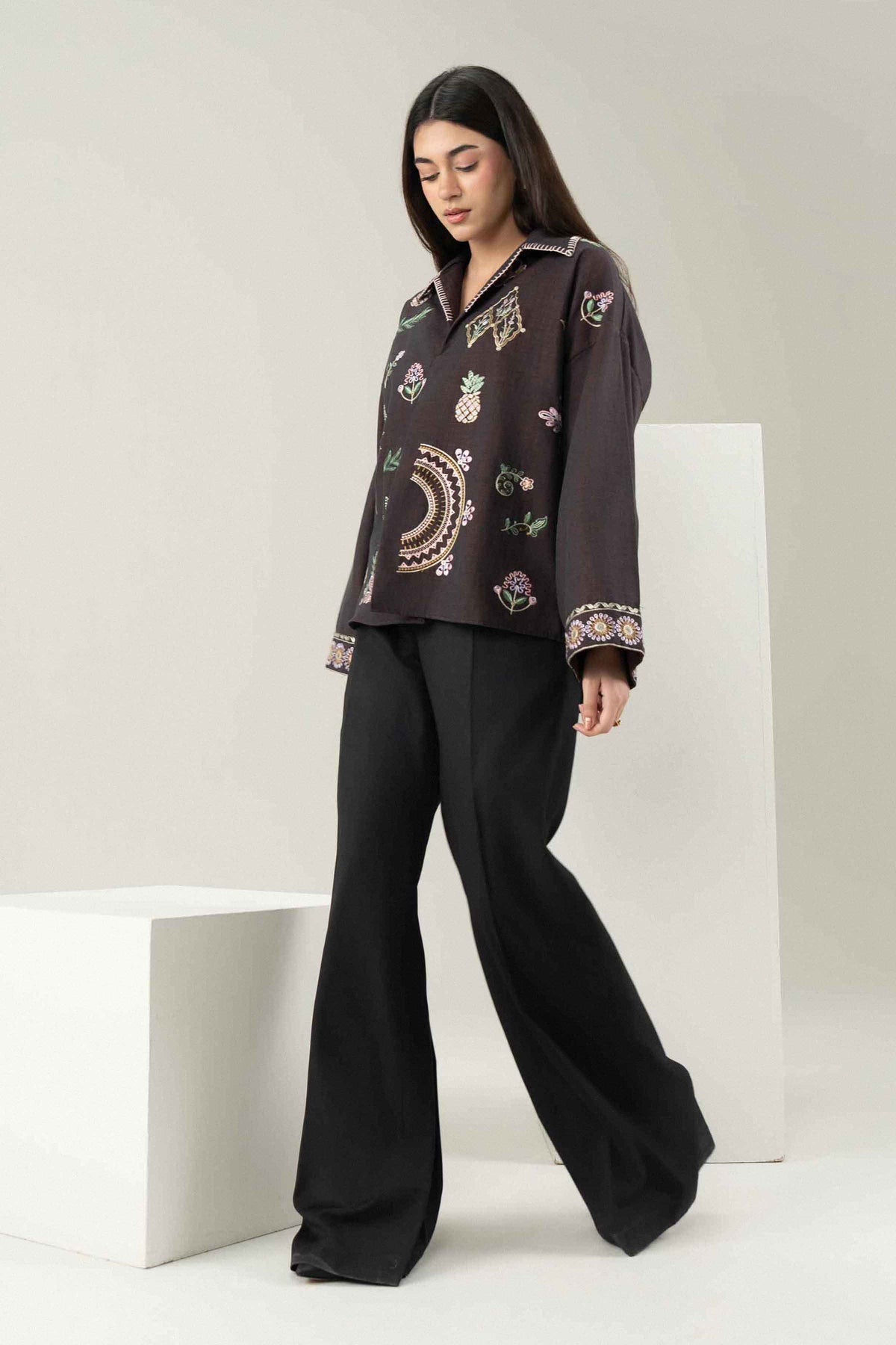 Embroidered Shirt - ST1SE-AURA26WV3-2  for Women - Pret Collection | Nishat | Shop Online