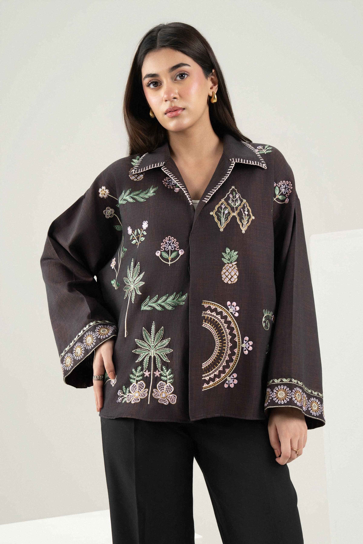 Embroidered Shirt - ST1SE-AURA26WV3-2  for Women - Pret Collection | Nishat | Shop Online