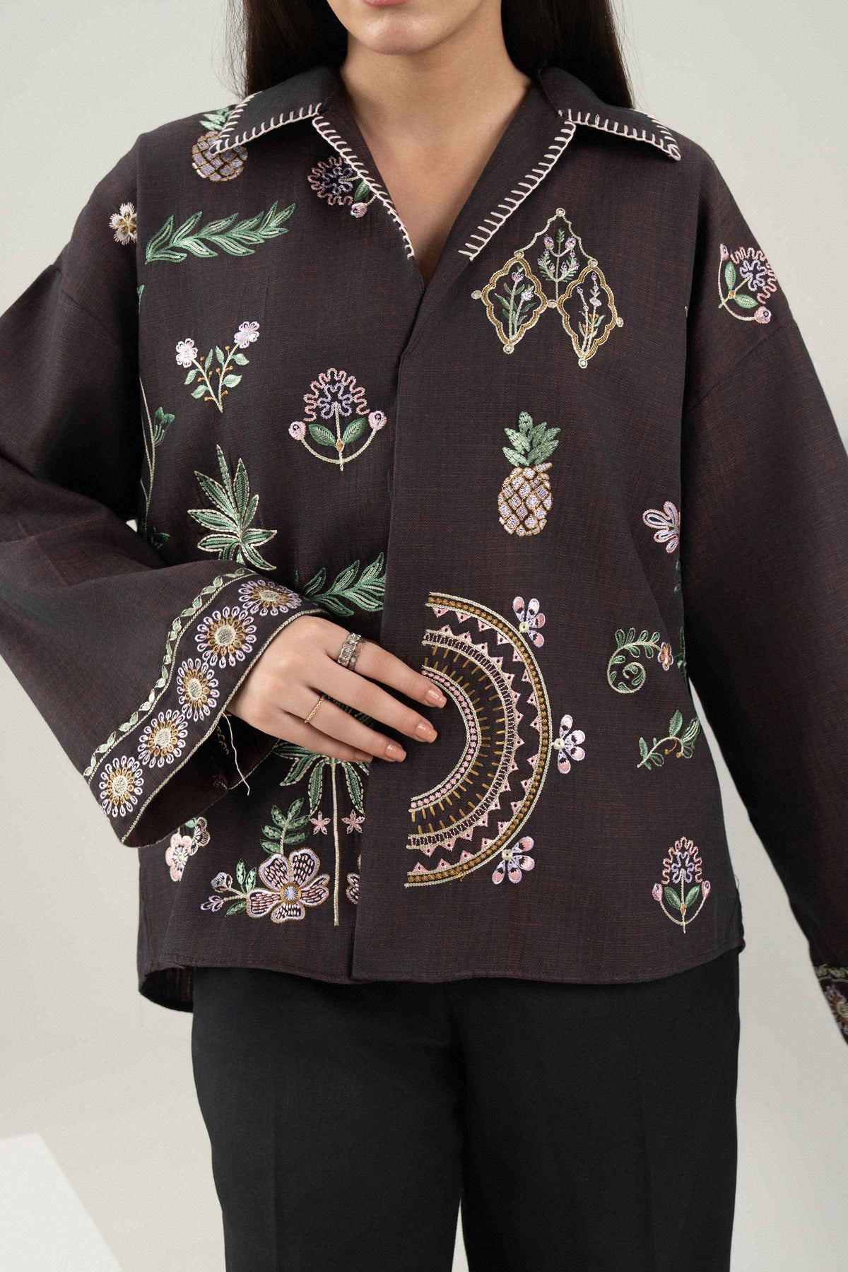 Embroidered Shirt - ST1SE-AURA26WV3-2  for Women - Pret Collection | Nishat | Shop Online