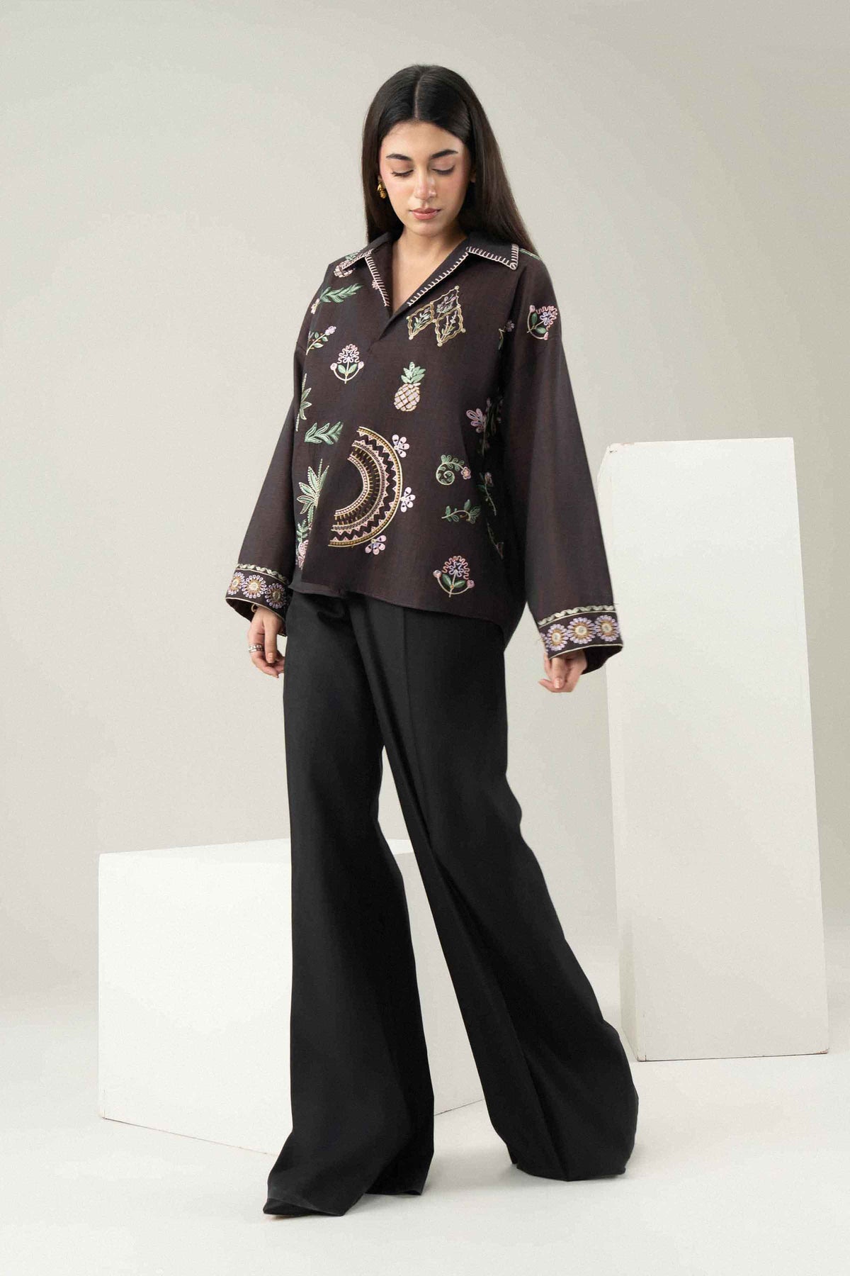 Embroidered Shirt - ST1SE-AURA26WV3-2  for Women - Pret Collection | Nishat | Shop Online