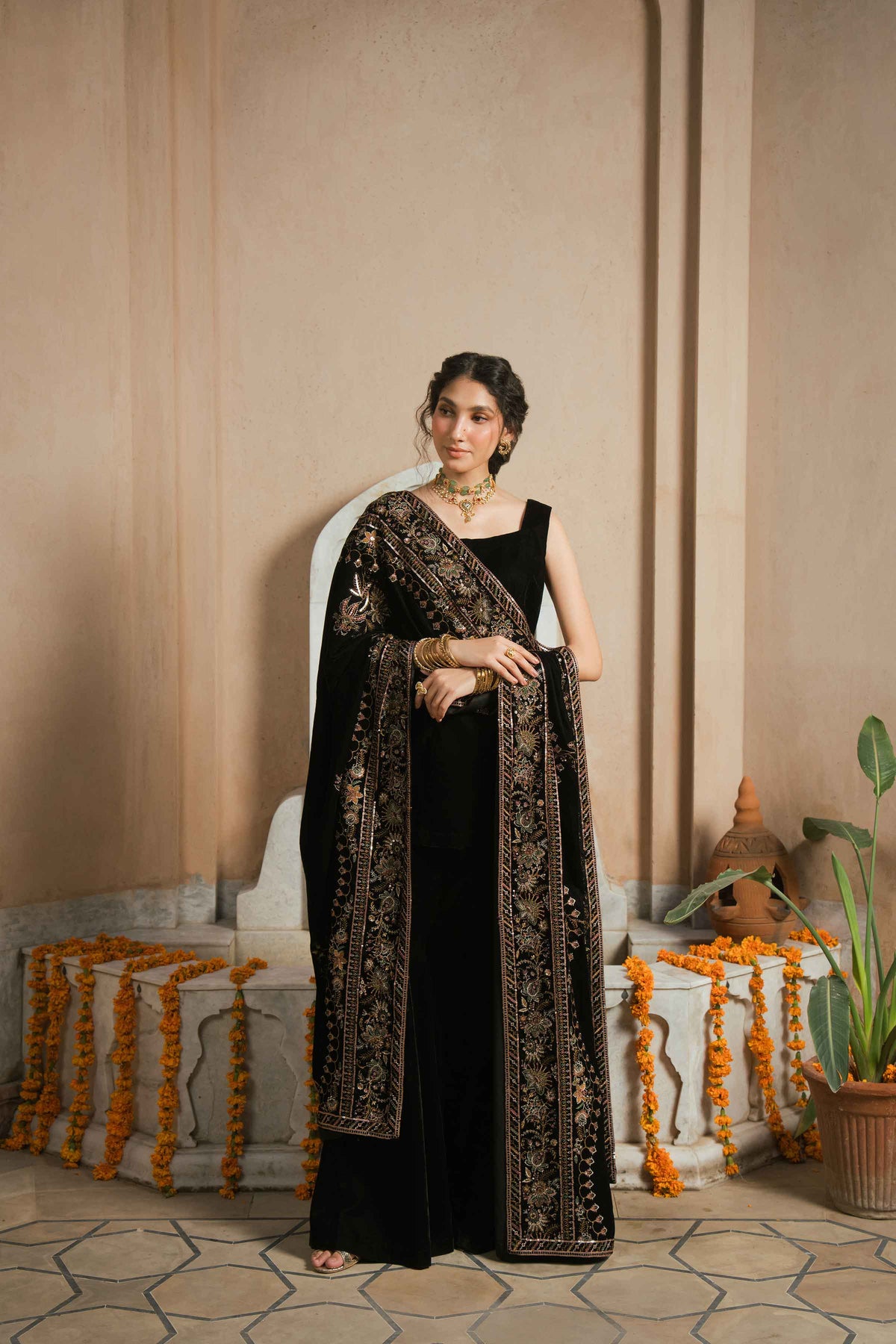 Embroidered Shawl - ST1SE-LUXE26WV1-1  for Women - Pret Collection | Nishat | Shop Online