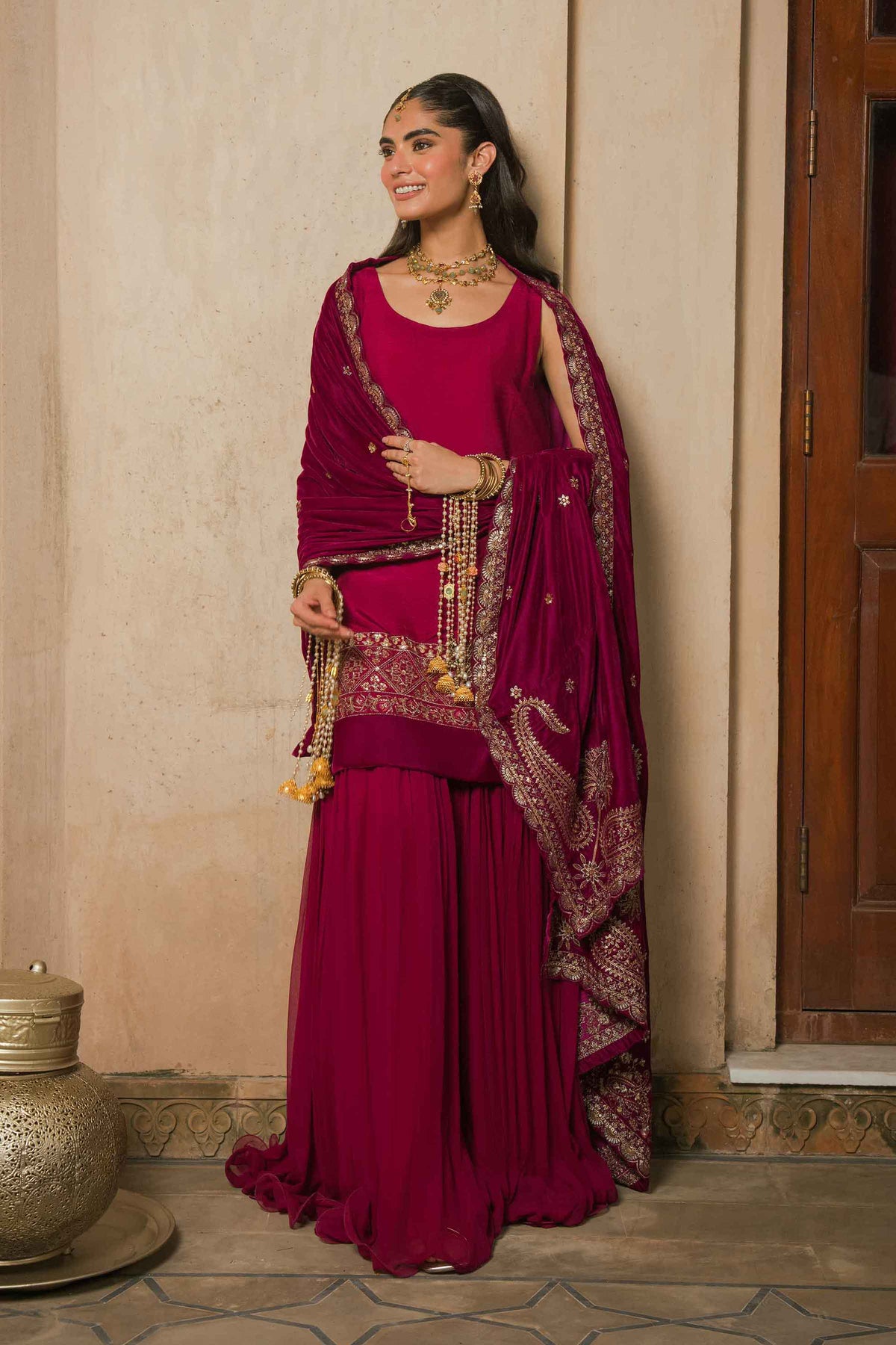 Embroidered Shawl - ST1SE-LUXE26WV1-2  for Women - Pret Collection | Nishat | Shop Online