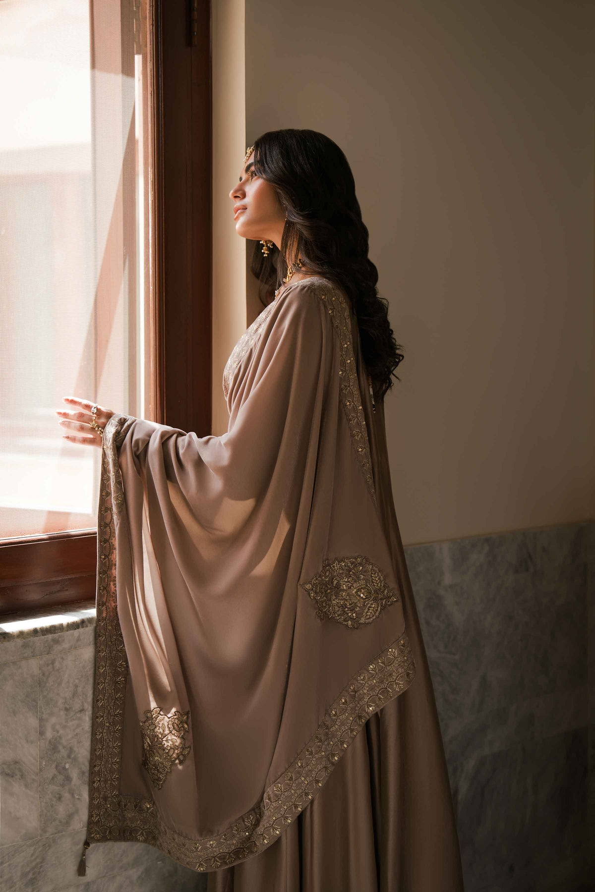 Embroidered Shawl - ST1SE-LUXE26WV1-4  for Women - Pret Collection | Nishat | Shop Online