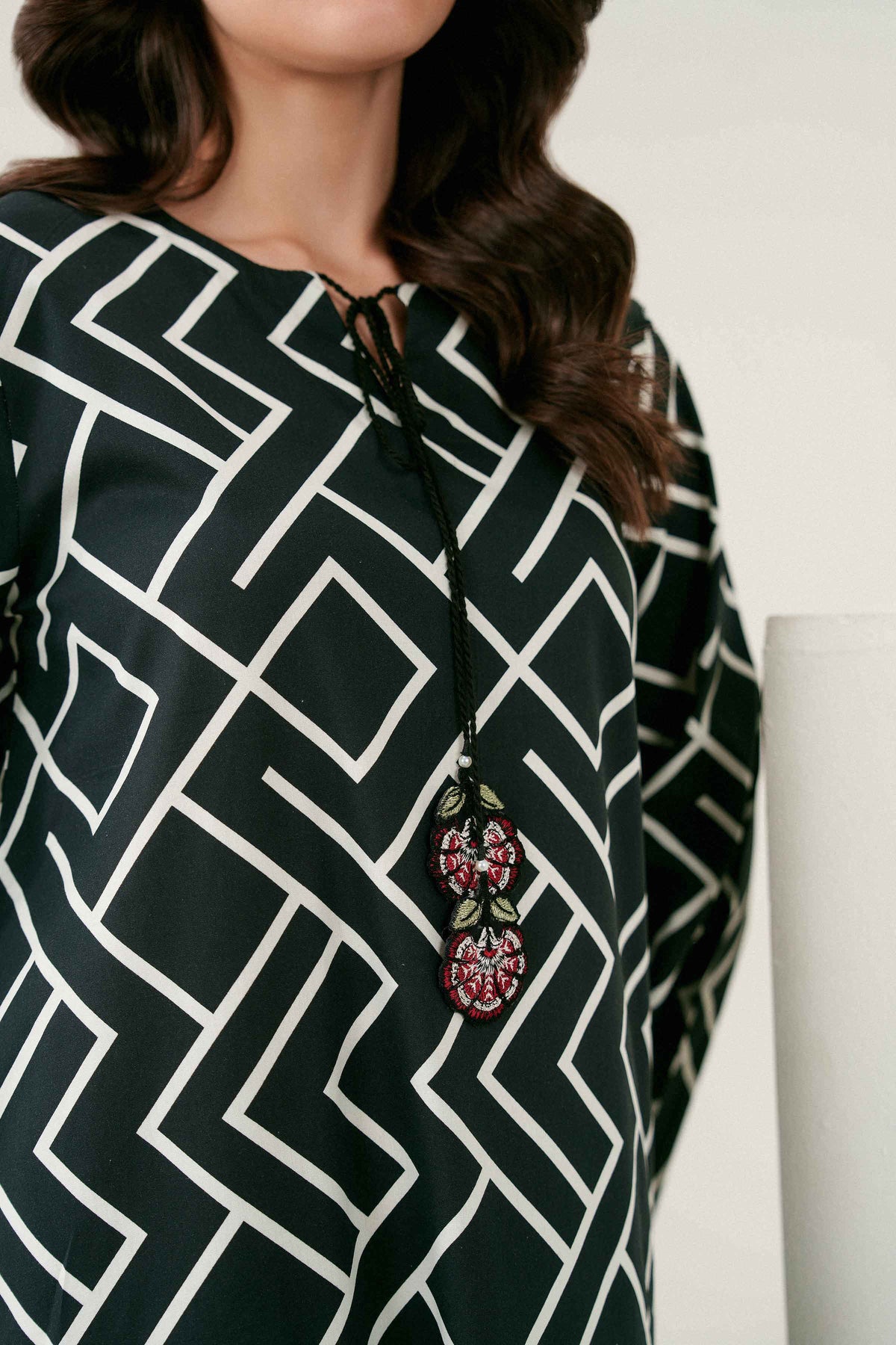 Printed Embroidered Shirt - ST1SE-PRET26WV1-2 for Women - Pret Collection | Nishat | Shop Online