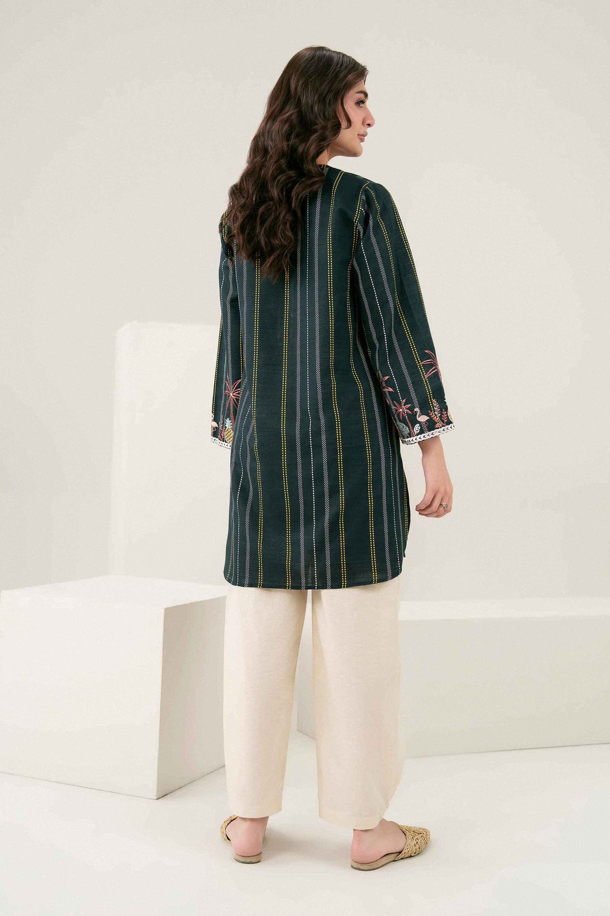 Printed Embroidered Shirt - ST1SE-PRET26WV2-12 for Women - Pret Collection | Nishat | Shop Online