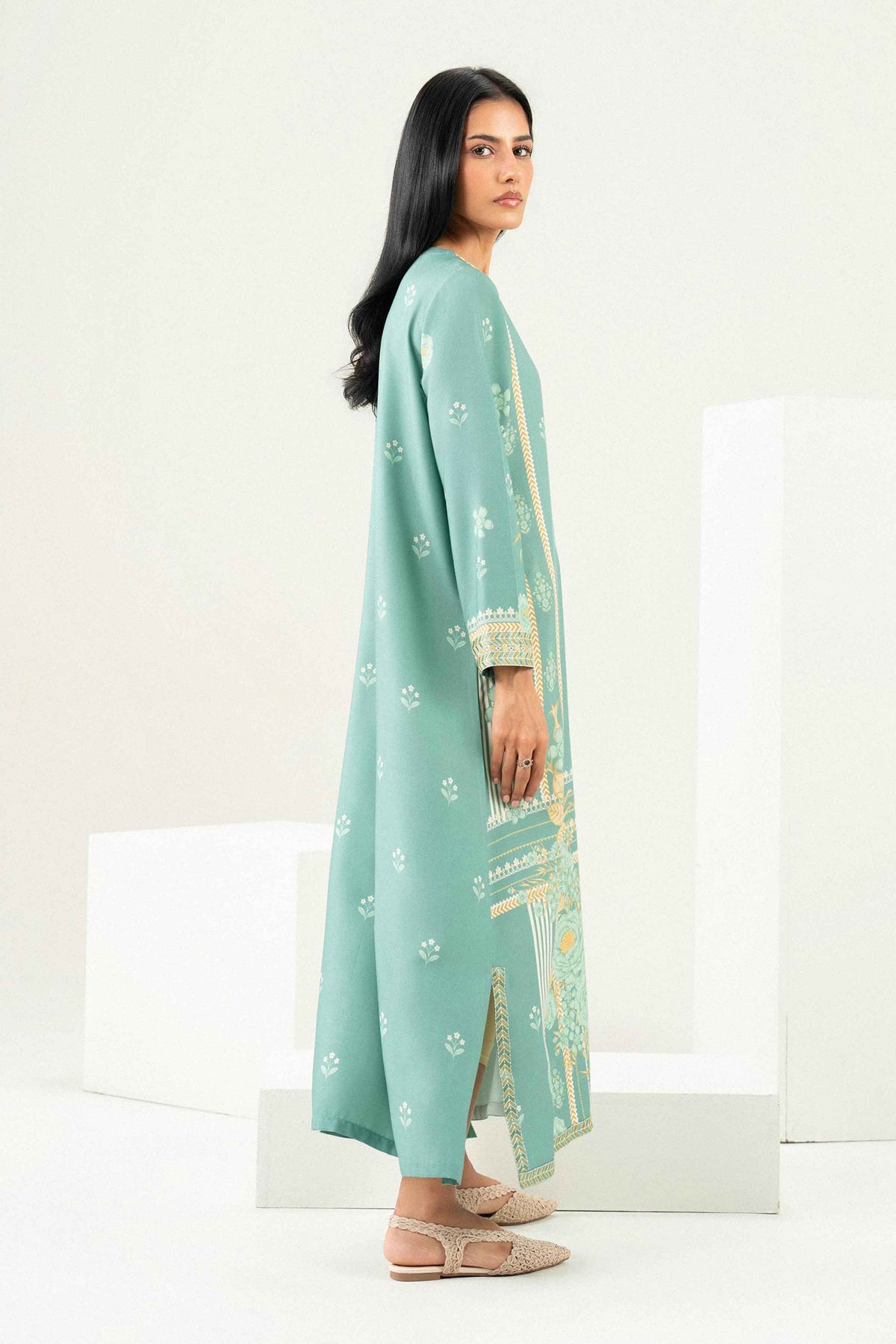 Printed Embroidered Kaftan - ST1SE-PRET26WV2-22 for Women - Pret Collection | Nishat | Shop Online 