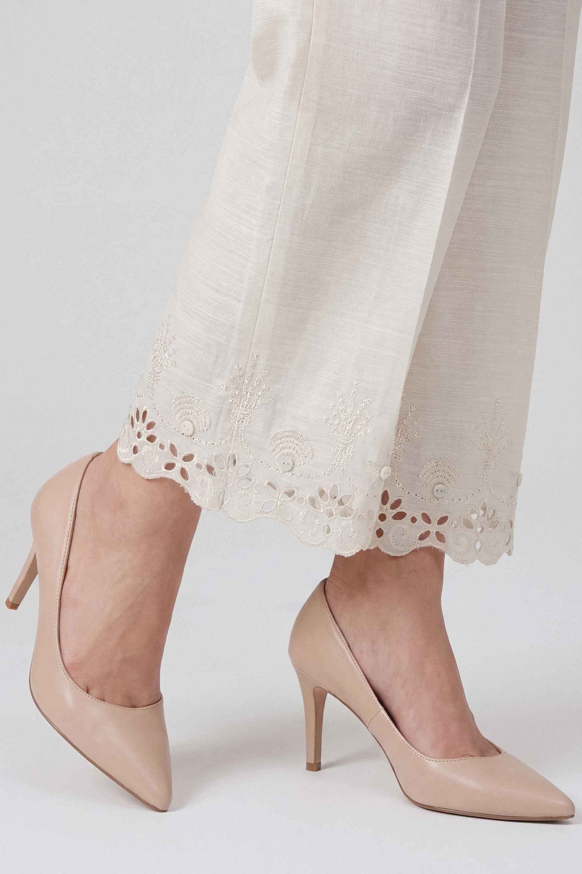 Embroidered Pants - ST1TE-PRET26WV2-3 for Women - Pret Collection | Nishat | Shop Online
