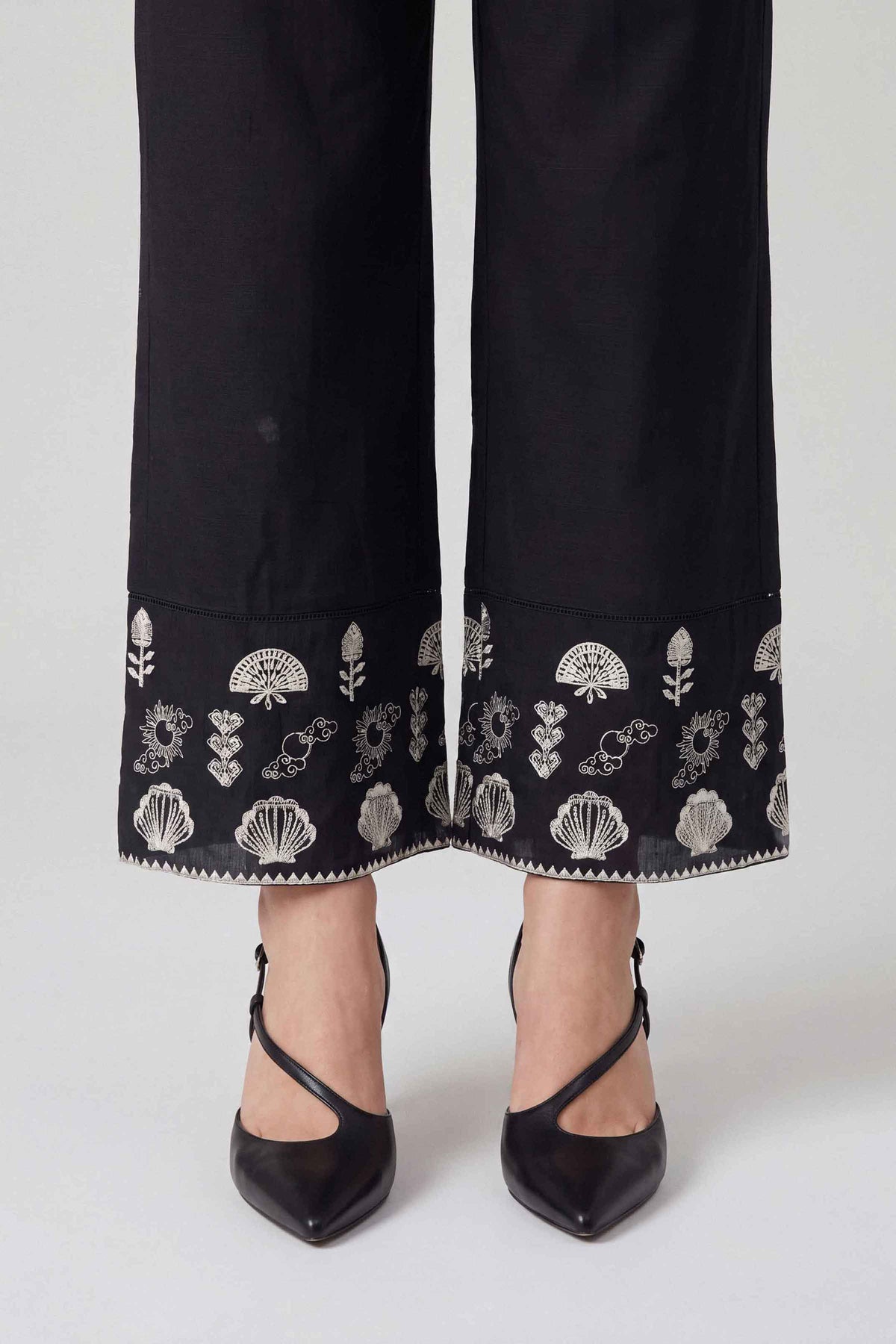 Embroidered  Trousers - ST1TE-PRET26WV2-5 for Women - Pret Collection | Nishat | Shop Online