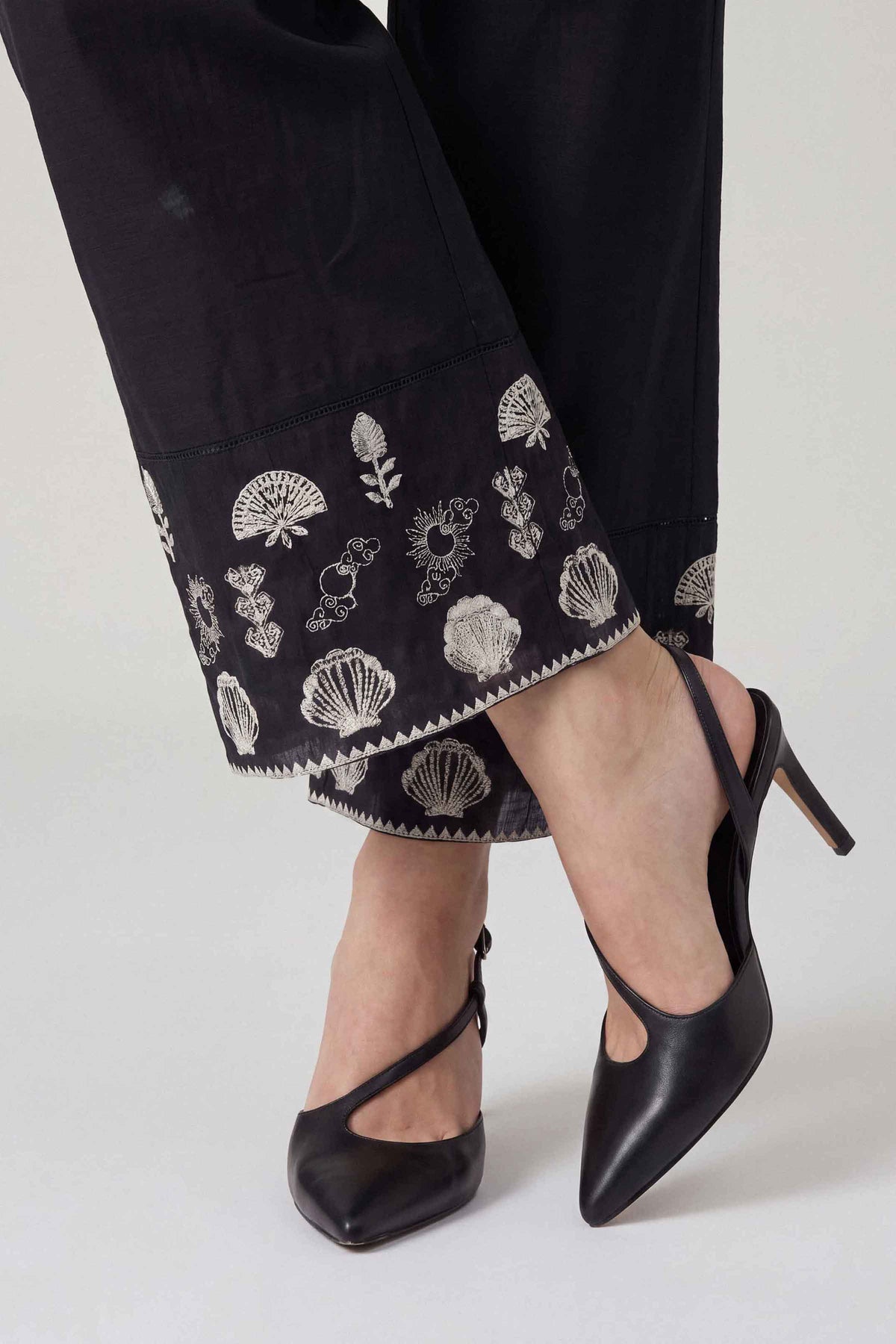Embroidered  Trousers - ST1TE-PRET26WV2-5 for Women - Pret Collection | Nishat | Shop Online