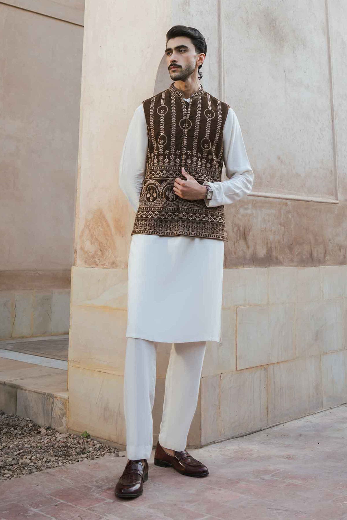 Embroidered Waistcoat - ST1WE-NAQ26WV1-3  for Women - Pret Collection | Nishat | Shop Online
