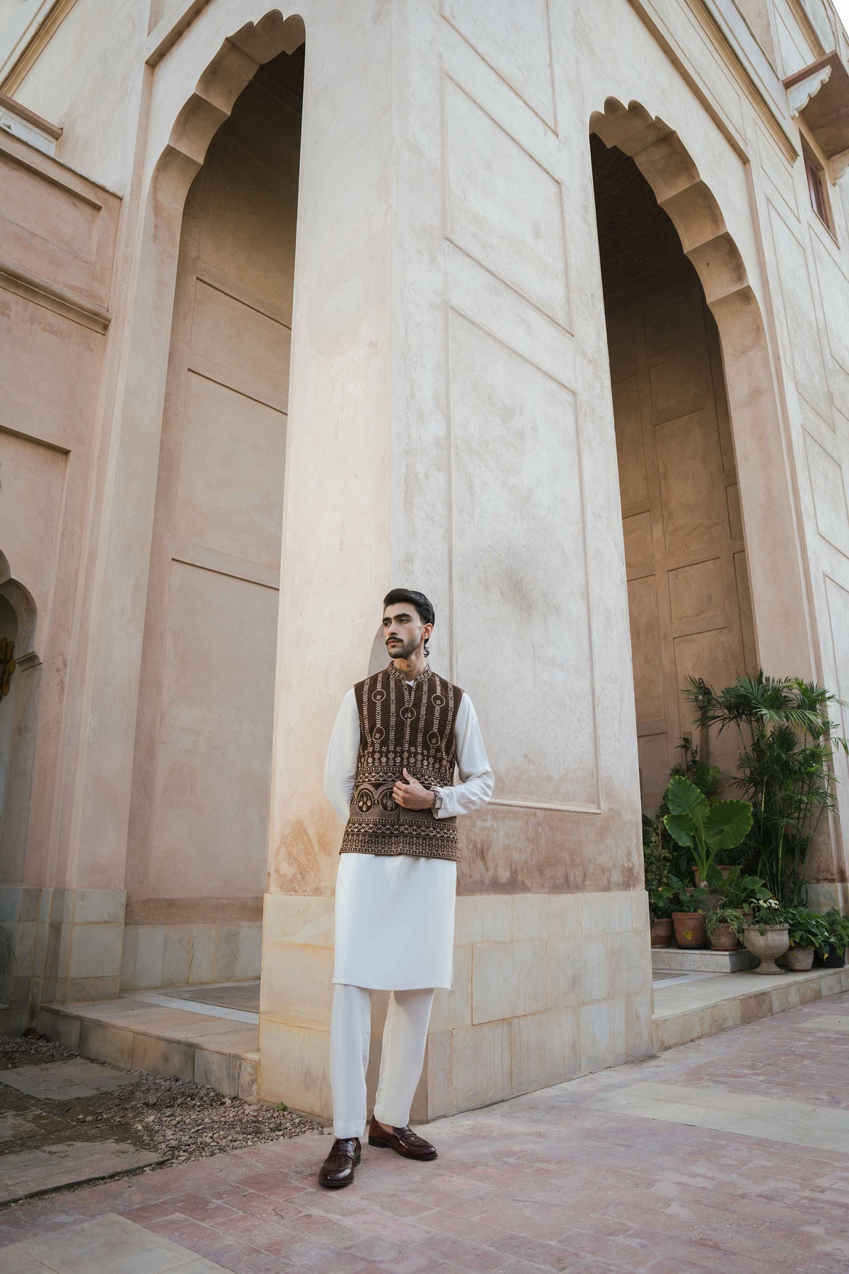 Embroidered Waistcoat - ST1WE-NAQ26WV1-3  for Women - Pret Collection | Nishat | Shop Online