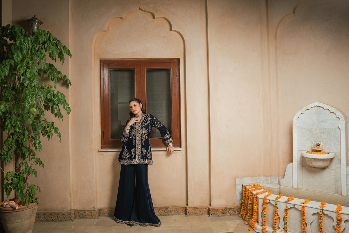 2 Piece - Embroidered Suit - ST2JTE-LUXE26WV1-1