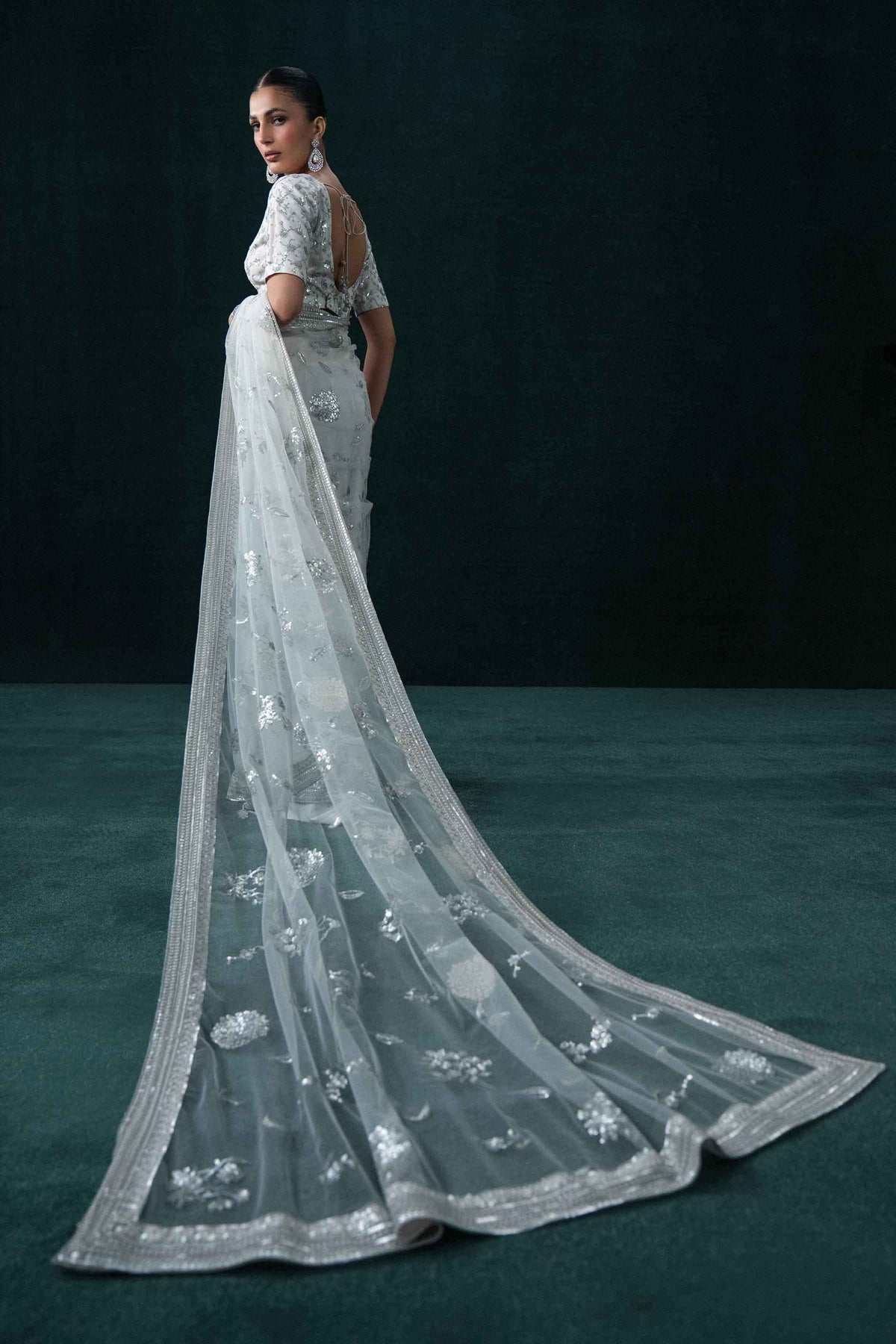 2 Piece - Embroidered Saree - ST2PE-BOUT26WV1-10