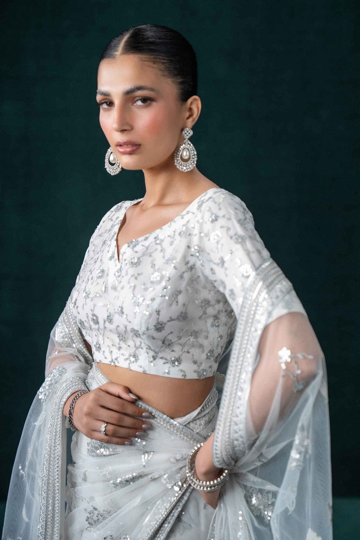2 Piece - Embroidered Saree - ST2PE-BOUT26WV1-10
