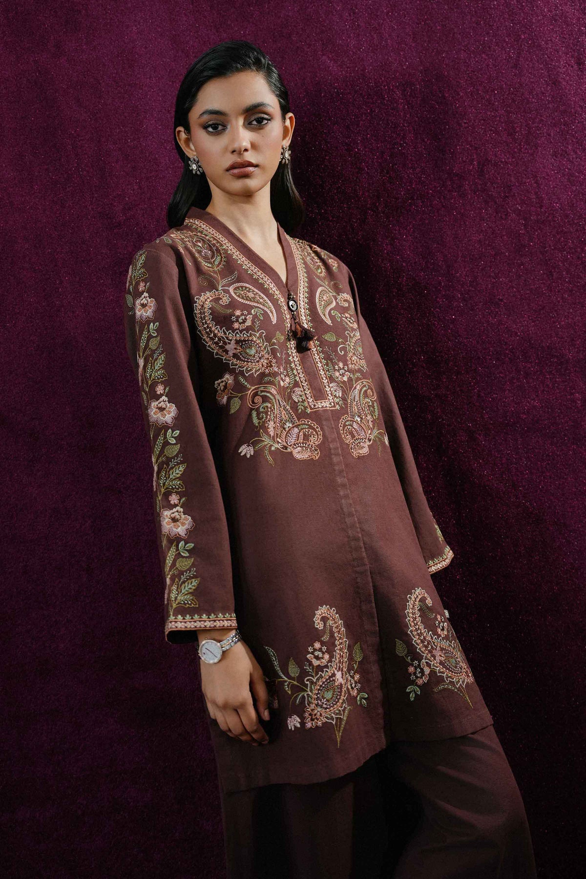 2 PIECE - EMBROIDERED SUIT - ST2PE-BOUT26WV2-23 for Women - Boutique Collection | Nishat | Shop Online 