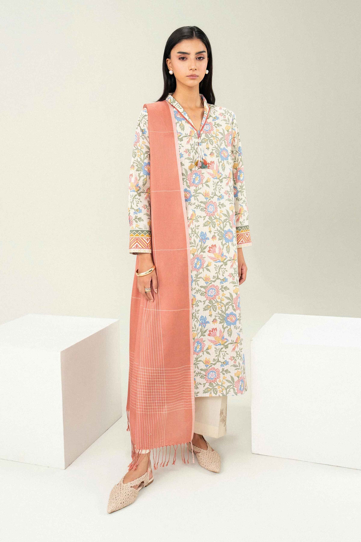 2 Piece - Printed Embroidered Suit - ST2SD-PRET26WV2-5 for Women - Pret Collection | Nishat | Shop Online 