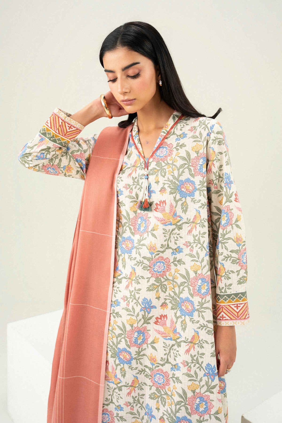 2 Piece - Printed Embroidered Suit - ST2SD-PRET26WV2-5 for Women - Pret Collection | Nishat | Shop Online 