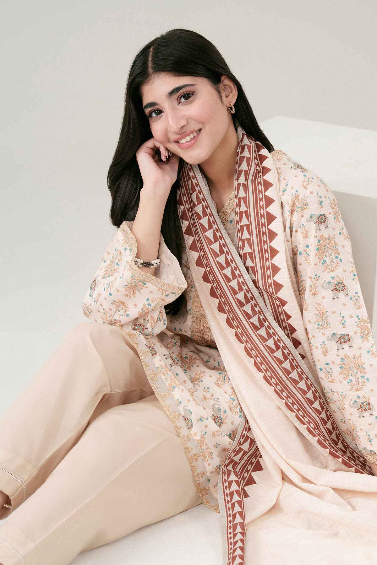 2 PIECE - PRINTED EMBROIDERED SUIT - ST2SDE-PRET26WV2-1 for Women - Pret Collection | Nishat | Shop Online