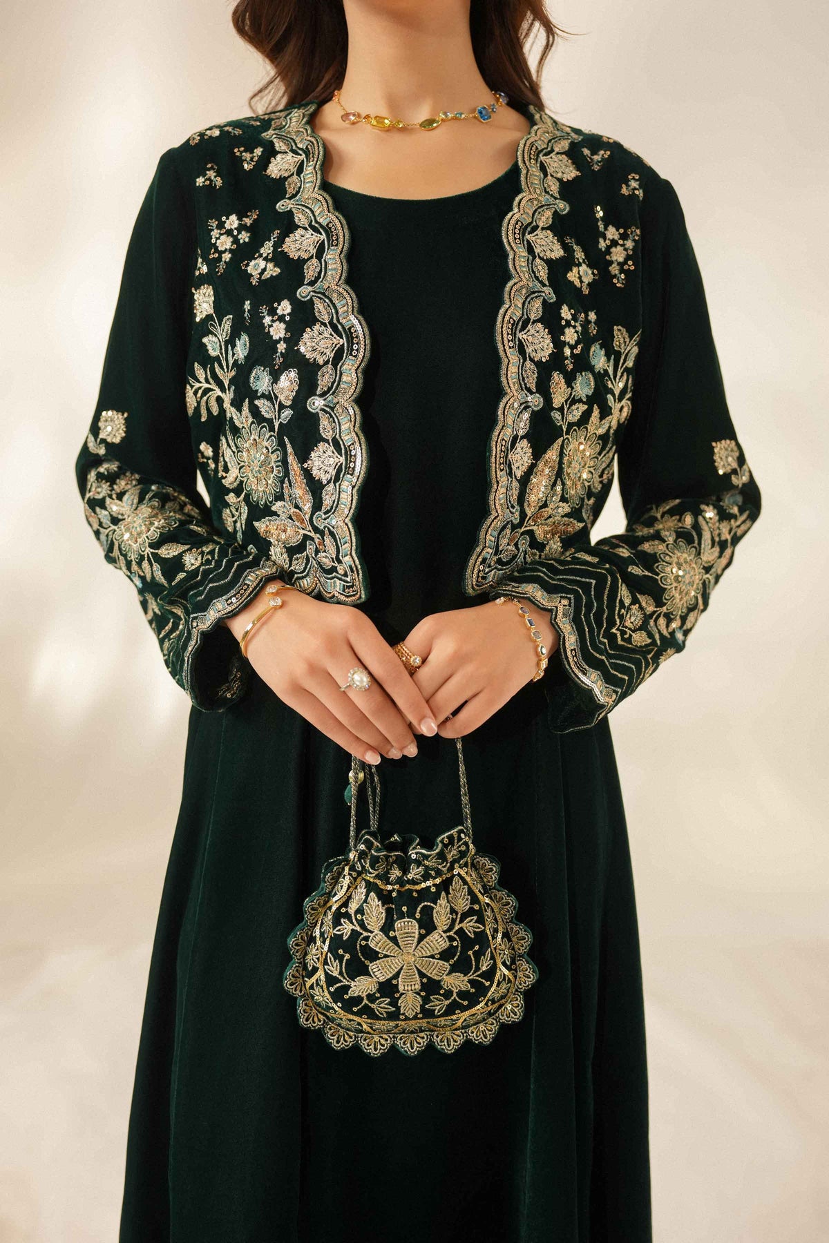 2 Piece - Embroidered Suit - ST2STE-LUXE26WV1-13  for Women - Pret Collection | Nishat | Shop Online