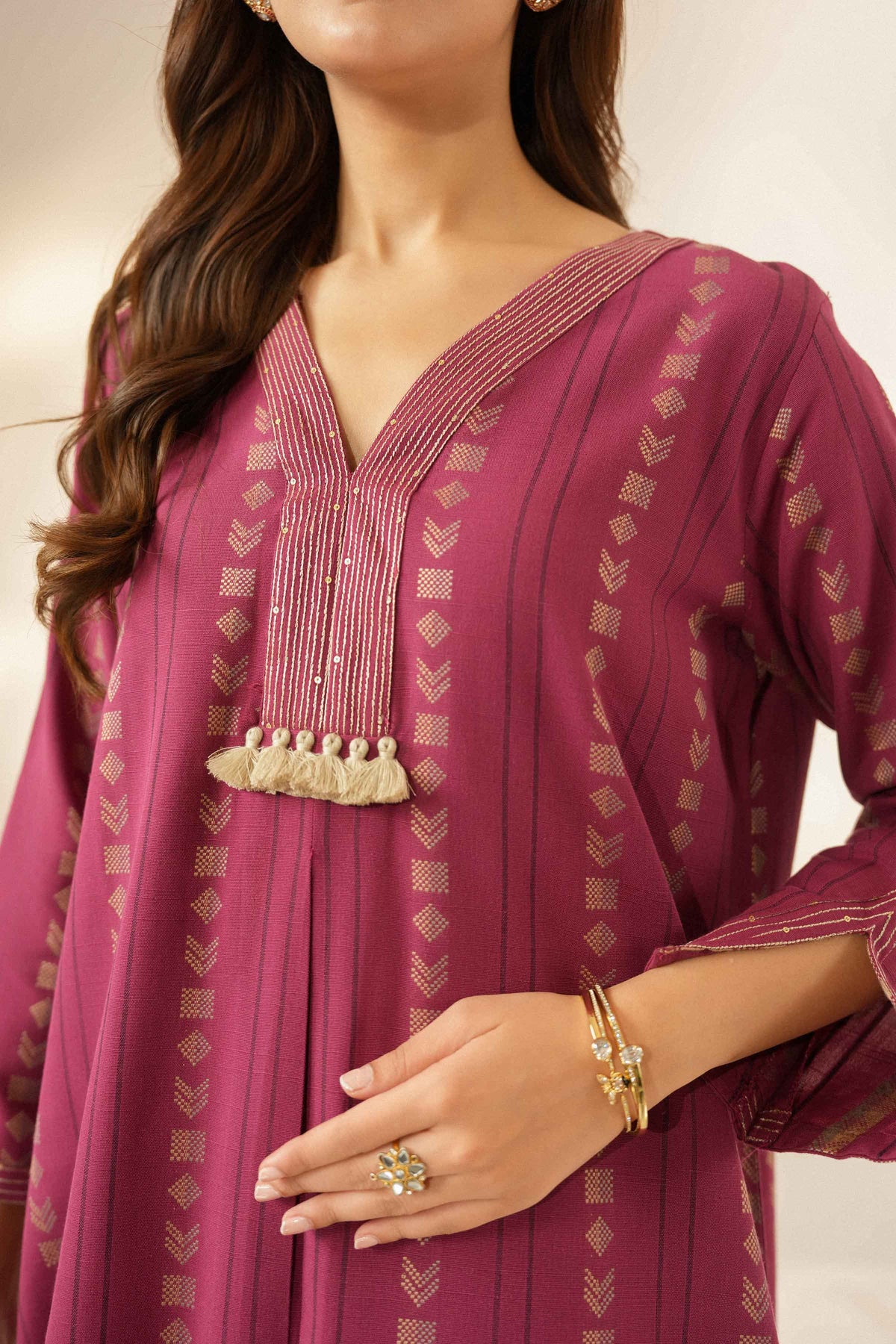 2 Piece - Embroidered Suit - ST2STE-LUXE26WV1-24  for Women - Pret Collection | Nishat | Shop Online