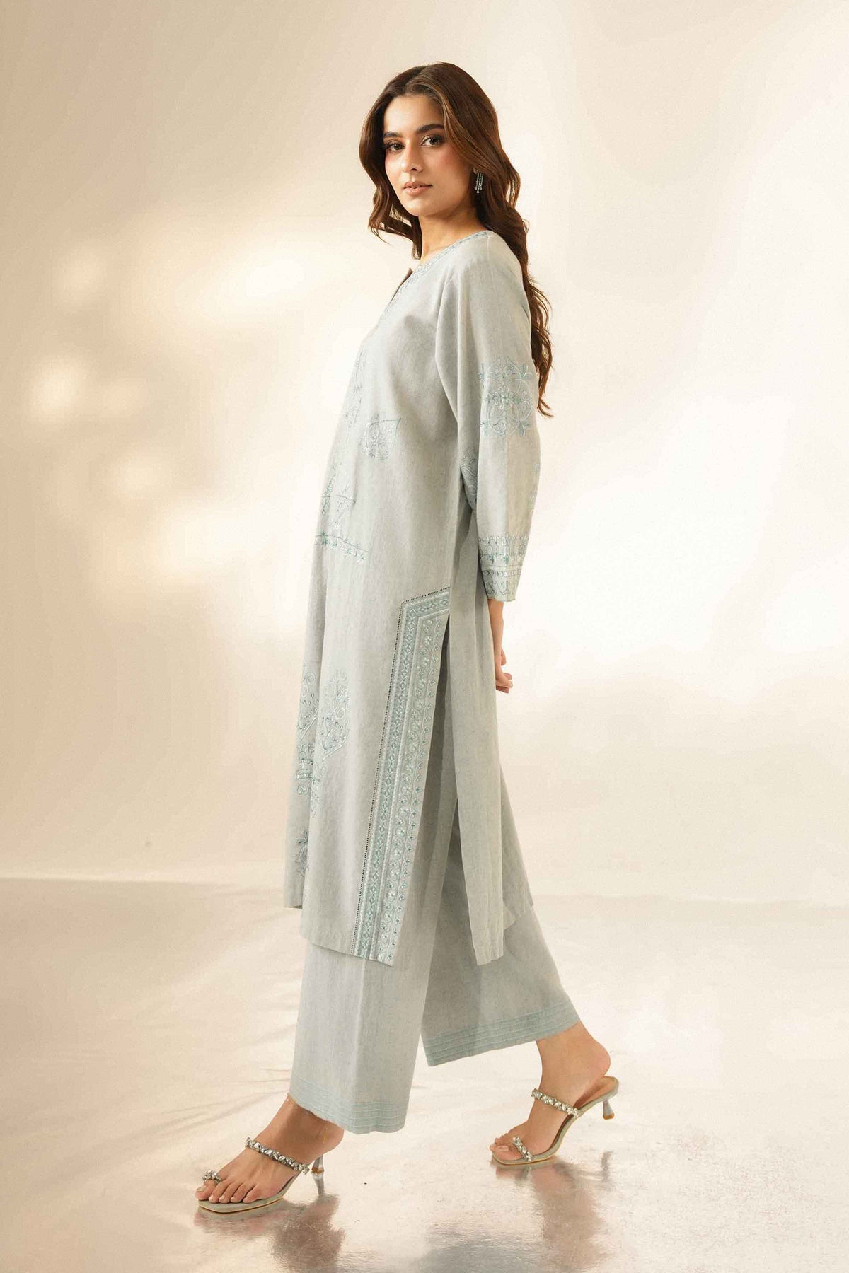 2 Piece - Embroidered Suit - ST2STE-LUXE26WV1-29  for Women - Pret Collection | Nishat | Shop Online