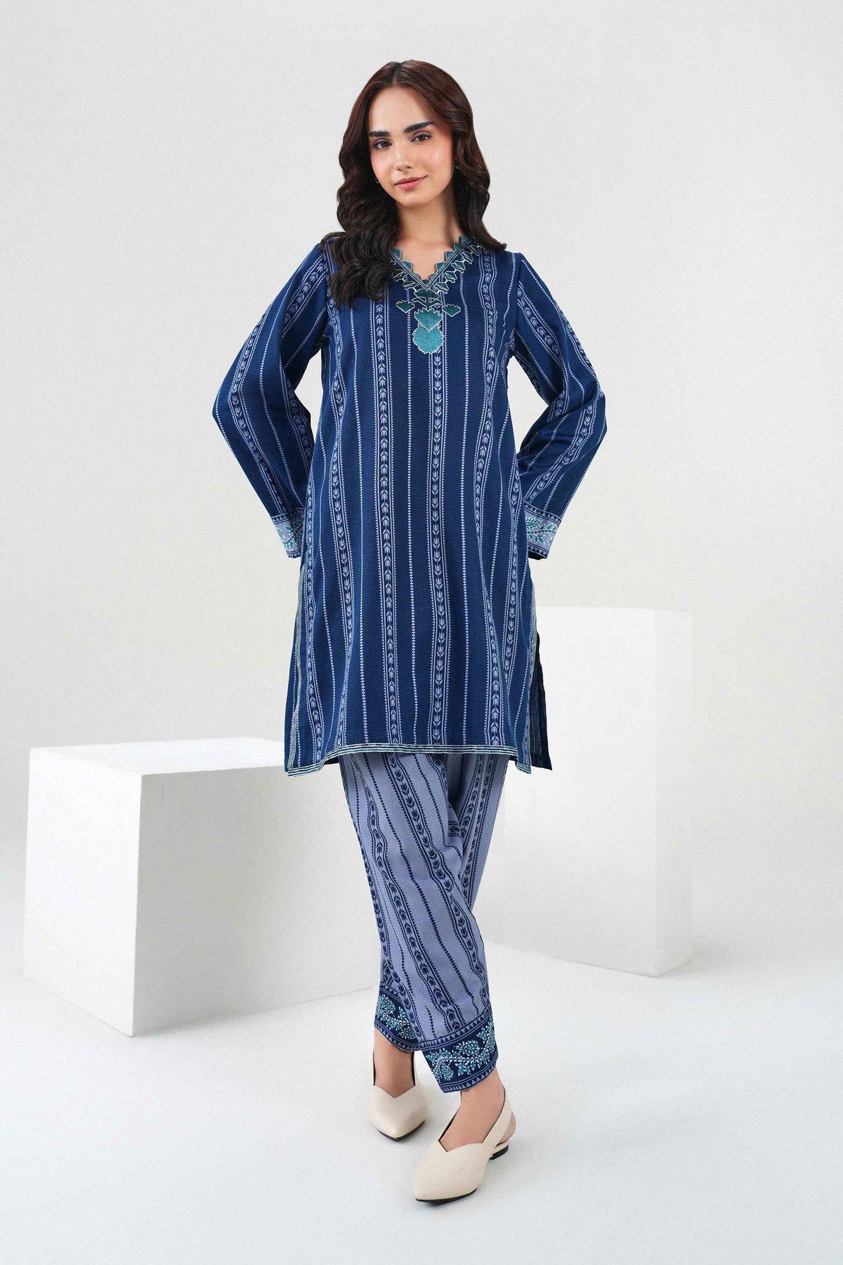 2 Piece - Printed Embroidered Suit - ST2STE-PRET26WV1-3 for Women - Pret Collection | Nishat | Shop Online 
