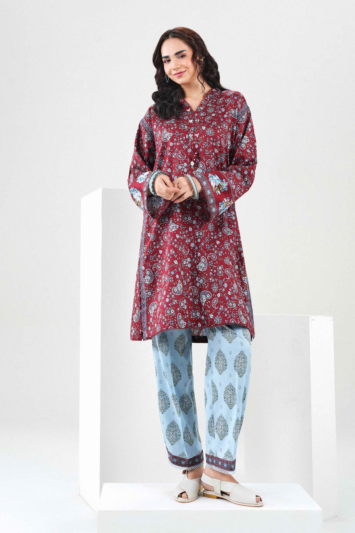 2 Piece - Printed Suit - ST2STE-PRET26WV1-8  for Women - Pret Collection | Nishat | Shop Online