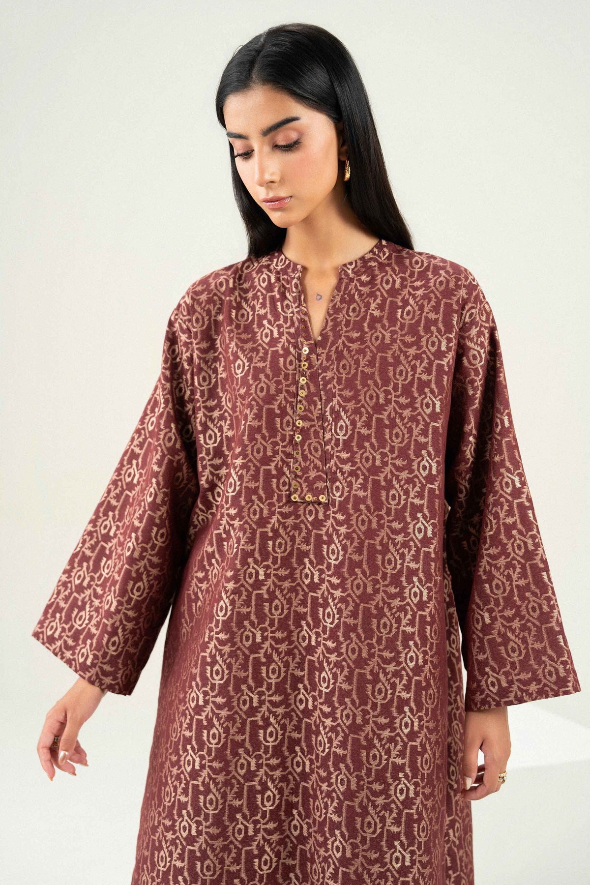 2 Piece - Embroidered Suit - ST2STE-PRET26WV2-11   (trouser fab mis) for Women - Pret Collection | Nishat | Shop Online 