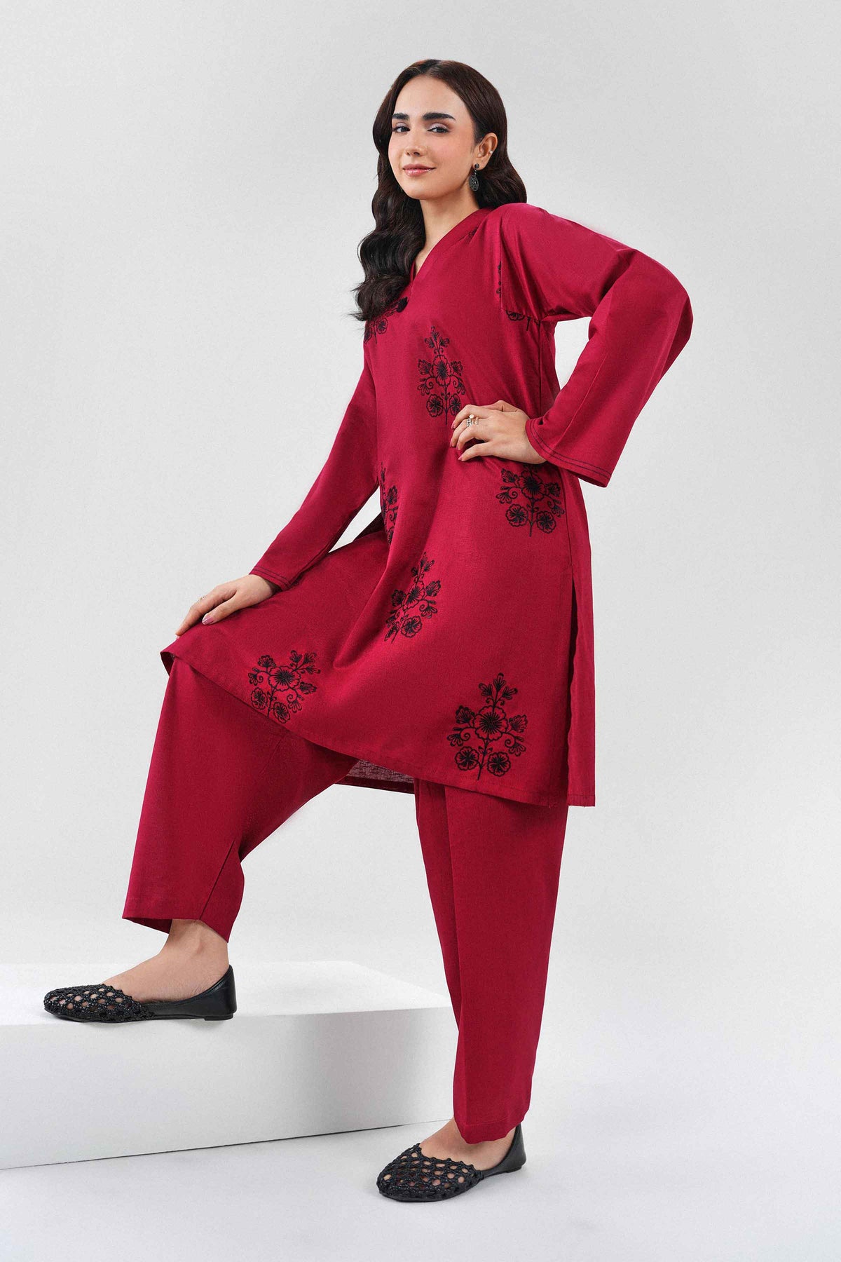 2 Piece - Embroidered Suit - ST2STE-PRET26WV2-20